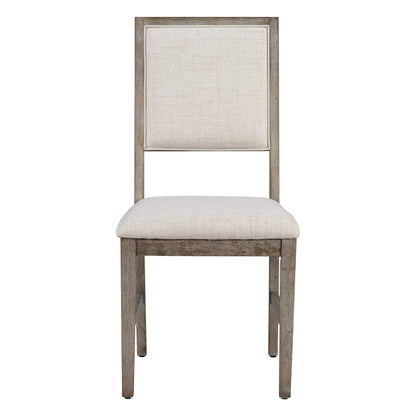 TREXM 6 - Piece Retro Dining Table Set for 6, 60' Wood Kitchen Table and Chairs Set of 4 with Bench Designed Trestle Base for kitchen & Dining Room (Gray) - 1st Choice Furniture Direct