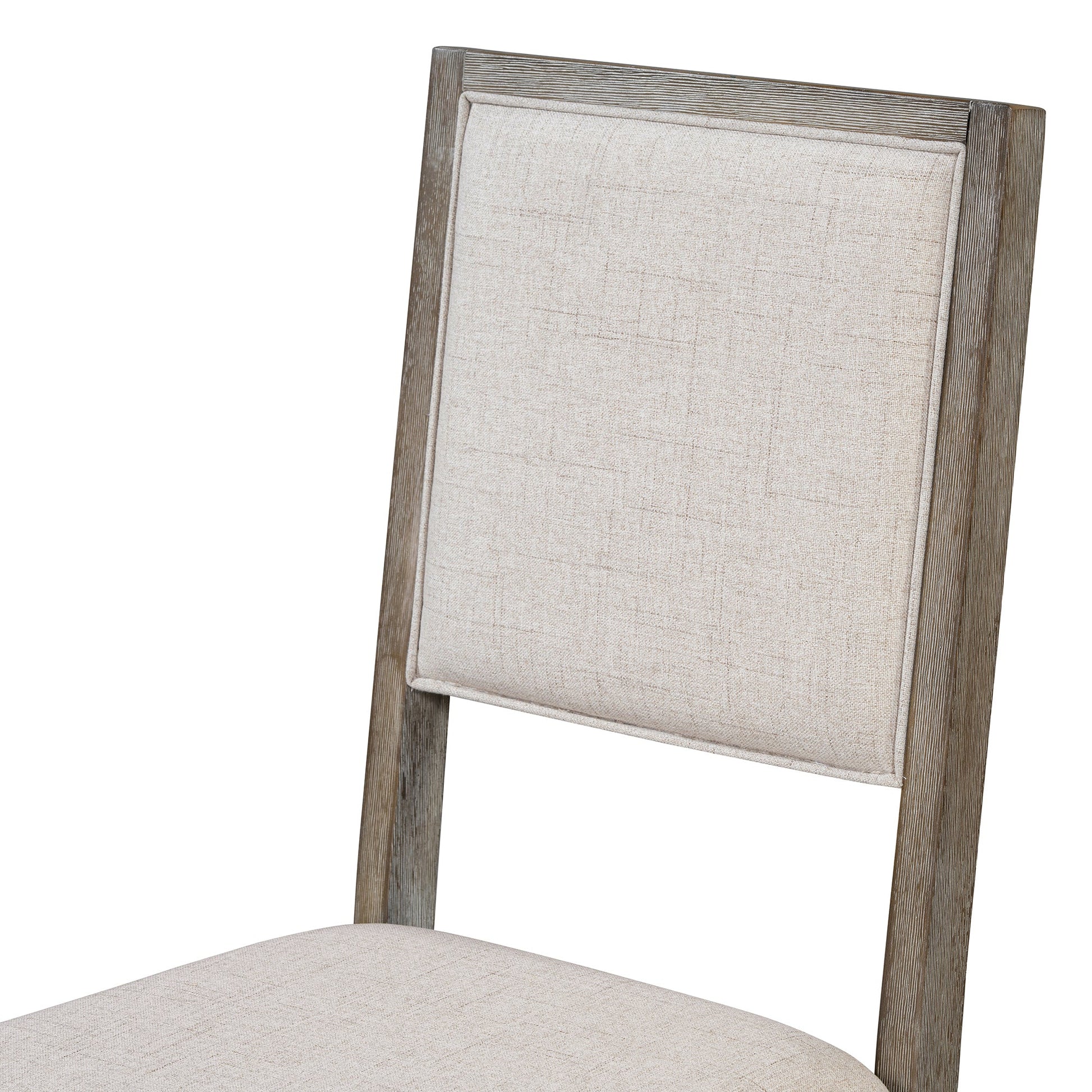 TREXM 6 - Piece Retro Dining Table Set for 6, 60' Wood Kitchen Table and Chairs Set of 4 with Bench Designed Trestle Base for kitchen & Dining Room (Gray) - 1st Choice Furniture Direct