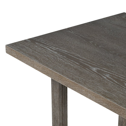 TREXM 6 - Piece Retro Dining Table Set for 6, 60' Wood Kitchen Table and Chairs Set of 4 with Bench Designed Trestle Base for kitchen & Dining Room (Gray) - 1st Choice Furniture Direct