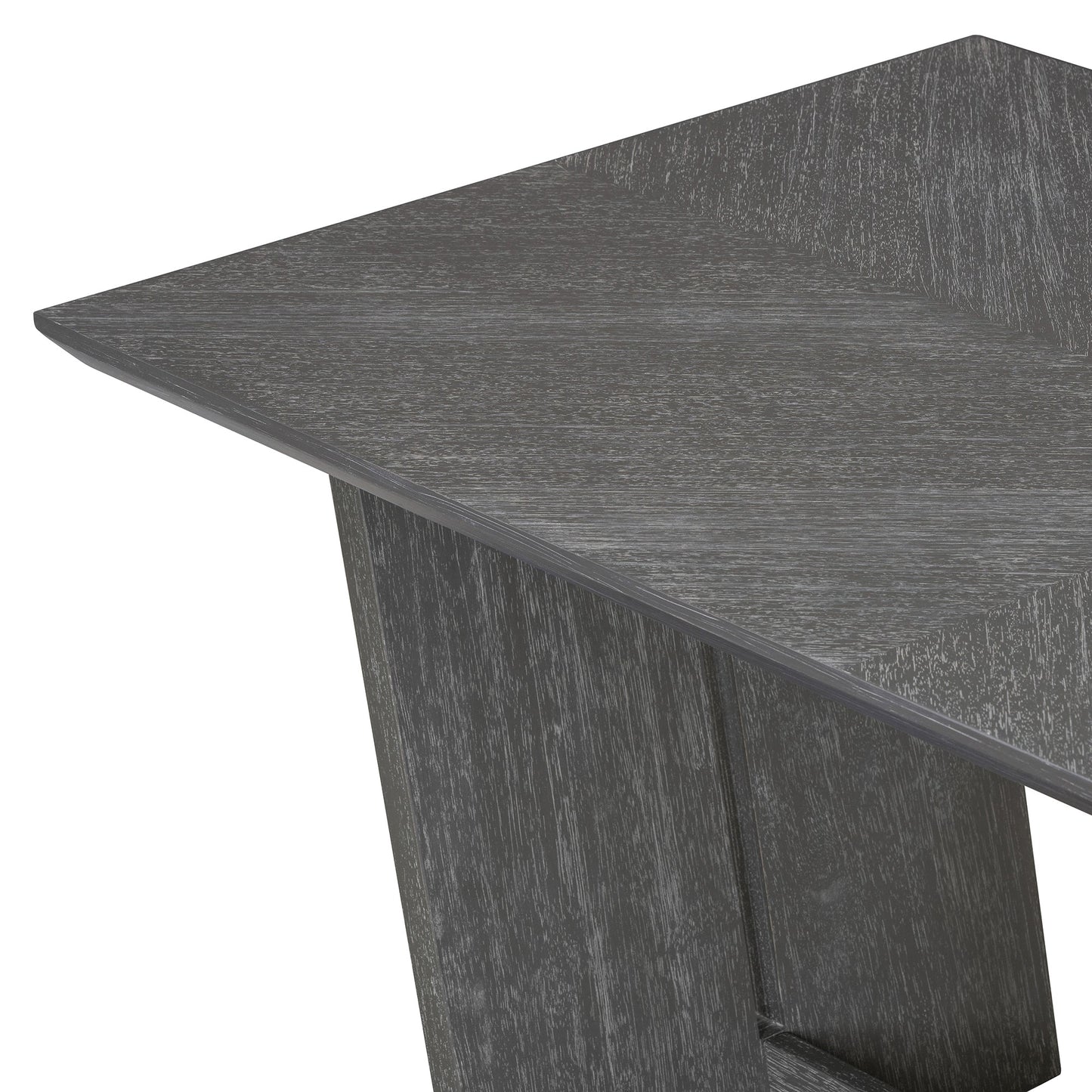 TREXM 6 - Piece Retro Dining Table Set for 6, 60' Wood Kitchen Table and Chairs Set of 4 with Bench Designed Trestle Base for kitchen & Dining Room (Gray) - 1st Choice Furniture Direct