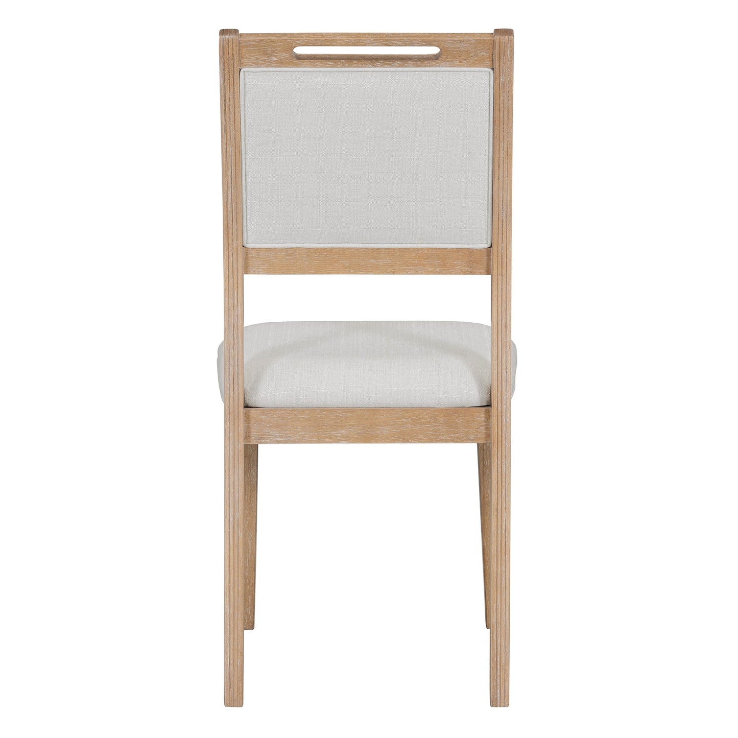 TREXM 6 - Piece Retro Dining Table Set for 6, 60' Wood Kitchen Table and Chairs Set of 4 with Bench Designed Trestle Base for kitchen & Dining Room (Natural Wood Wash) - 1st Choice Furniture Direct