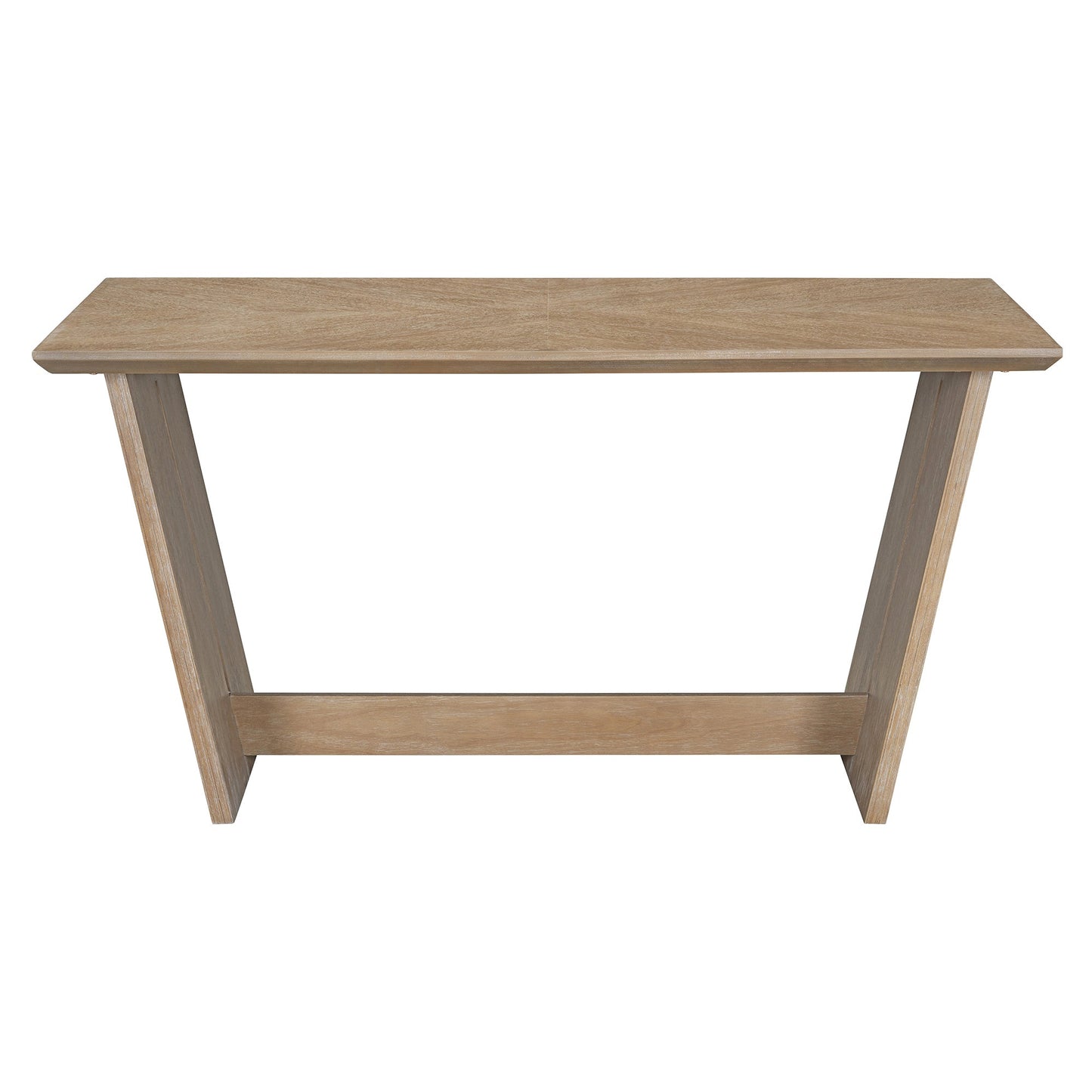 TREXM 6 - Piece Retro Dining Table Set for 6, 60' Wood Kitchen Table and Chairs Set of 4 with Bench Designed Trestle Base for kitchen & Dining Room (Natural Wood Wash) - 1st Choice Furniture Direct