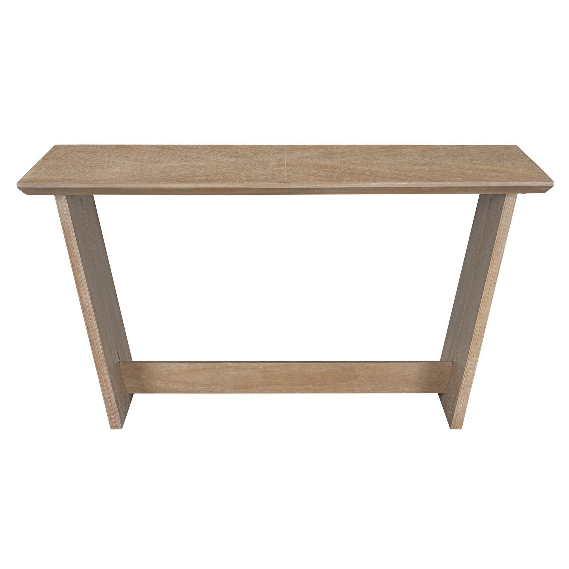 TREXM 6 - Piece Retro Dining Table Set for 6, 60' Wood Kitchen Table and Chairs Set of 4 with Bench Designed Trestle Base for kitchen & Dining Room (Natural Wood Wash) - 1st Choice Furniture Direct