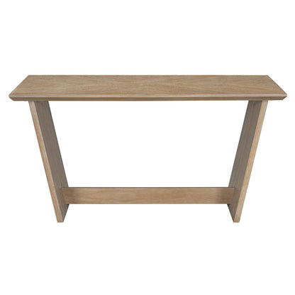 TREXM 6 - Piece Retro Dining Table Set for 6, 60' Wood Kitchen Table and Chairs Set of 4 with Bench Designed Trestle Base for kitchen & Dining Room (Natural Wood Wash) - 1st Choice Furniture Direct