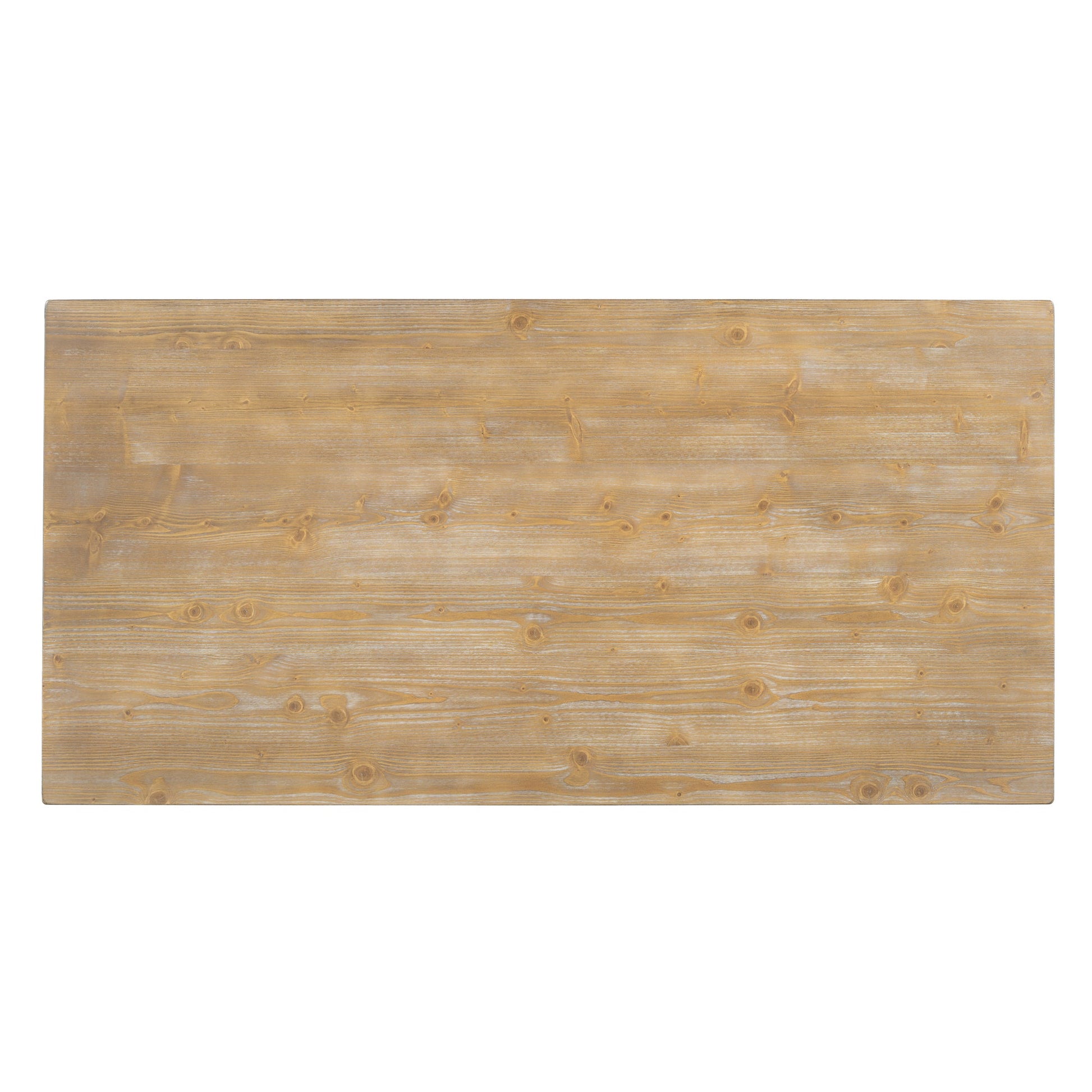 TREXM 6 - piece Retro Farmhouse Style Dining Set, Rectangular Table and 4 Upholstered Chairs with Rattan and Bench for Dining Room and Kitchen (Natural Wood Wash) - 1st Choice Furniture Direct