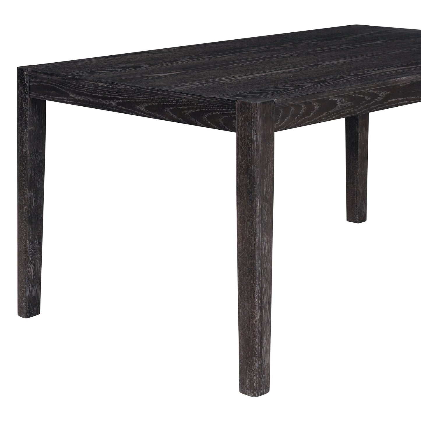 TREXM 7 - Piece Retro Dining Table Set for 6, 1 Rectangular Wood Dining Table Set for 6 with Upholstered Chairs for Dining Room and Kitchen (Espresso) - 1st Choice Furniture Direct
