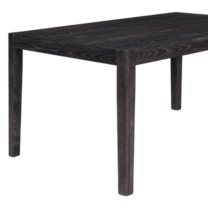 TREXM 7 - Piece Retro Dining Table Set for 6, 1 Rectangular Wood Dining Table Set for 6 with Upholstered Chairs for Dining Room and Kitchen (Espresso) - 1st Choice Furniture Direct