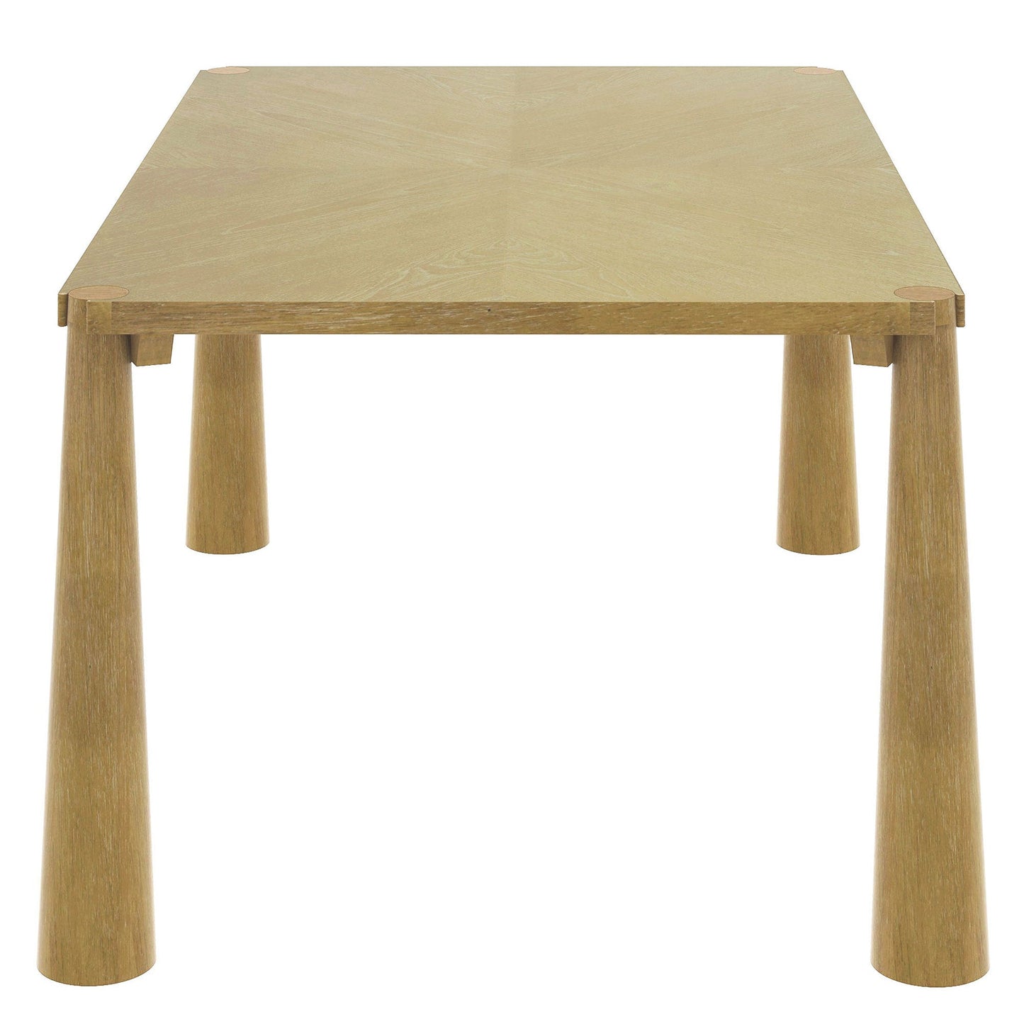 TREXM 7 - Piece Retro Dining Table Set for 6, Wood Dining Table Set for 6 with Upholstered Chairs for kitchen & Dining Room (Natural Wood Wash) - 1st Choice Furniture Direct