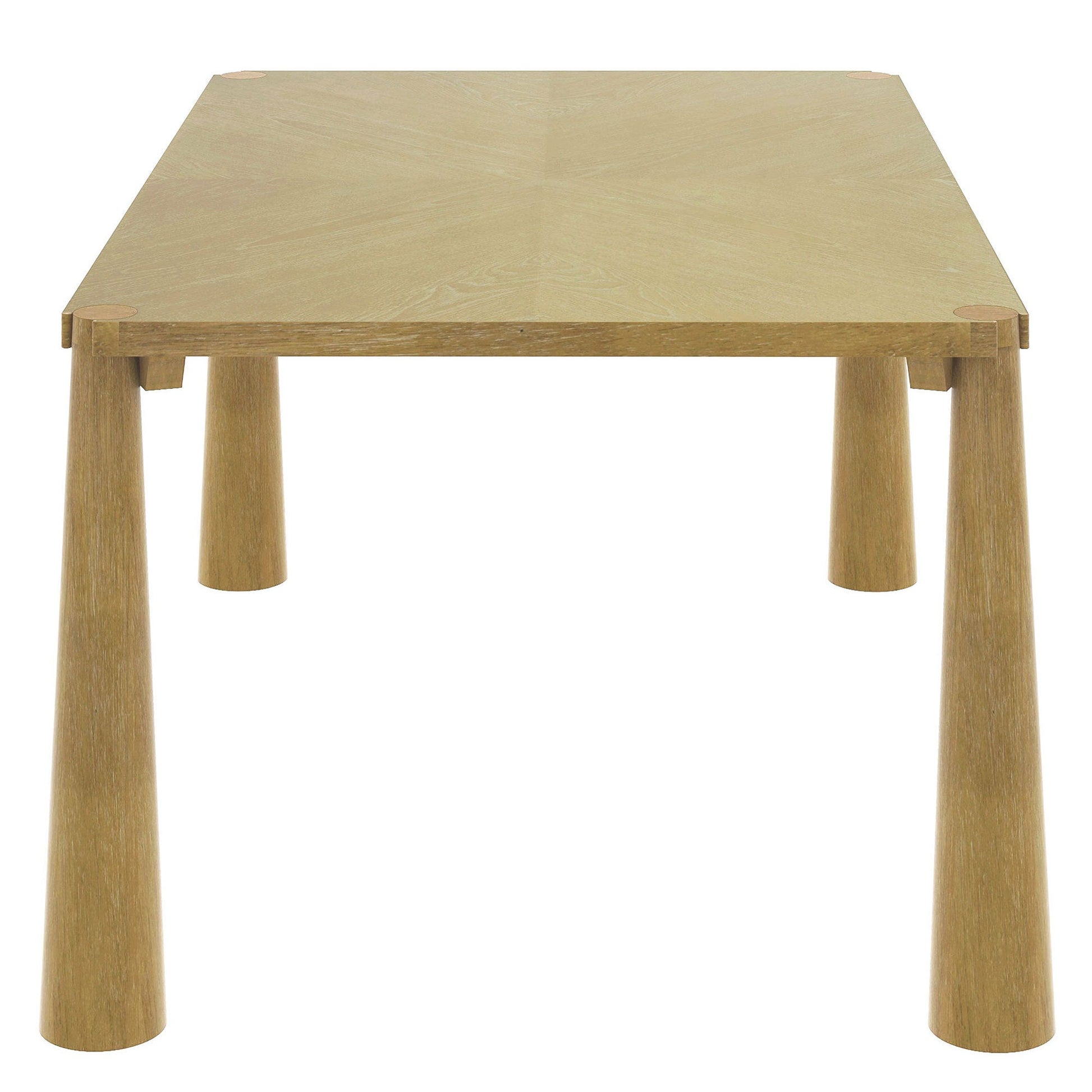 TREXM 7 - Piece Retro Dining Table Set for 6, Wood Dining Table Set for 6 with Upholstered Chairs for kitchen & Dining Room (Natural Wood Wash) - 1st Choice Furniture Direct