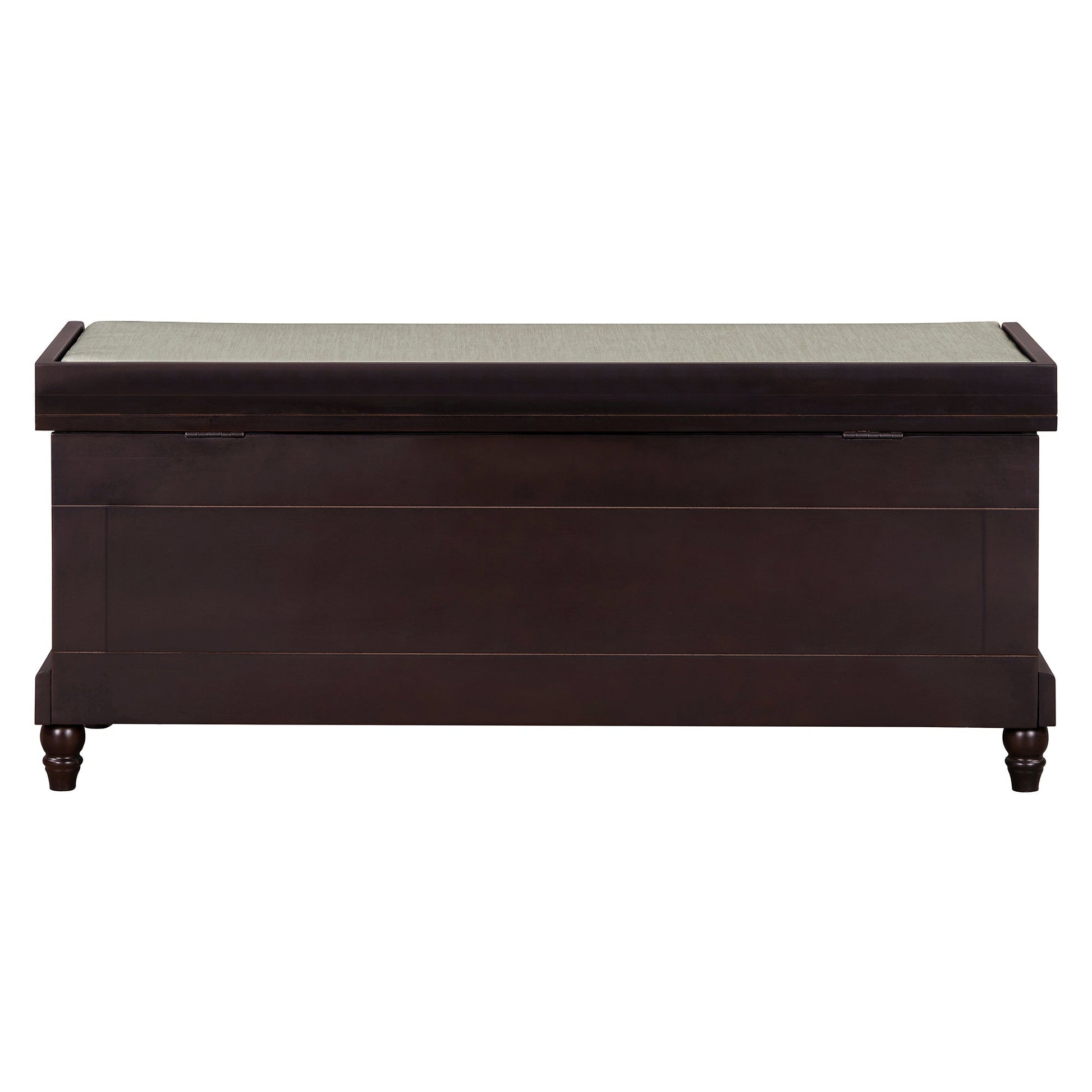 TREXM Classic Shoe Bench with Cushion and Three Drawers, Fluted Entryway Bench with Storage for Living Room, Entryway, and Hallways (Espresso, OLD SKU:N715P207812P ) - 1st Choice Furniture Direct