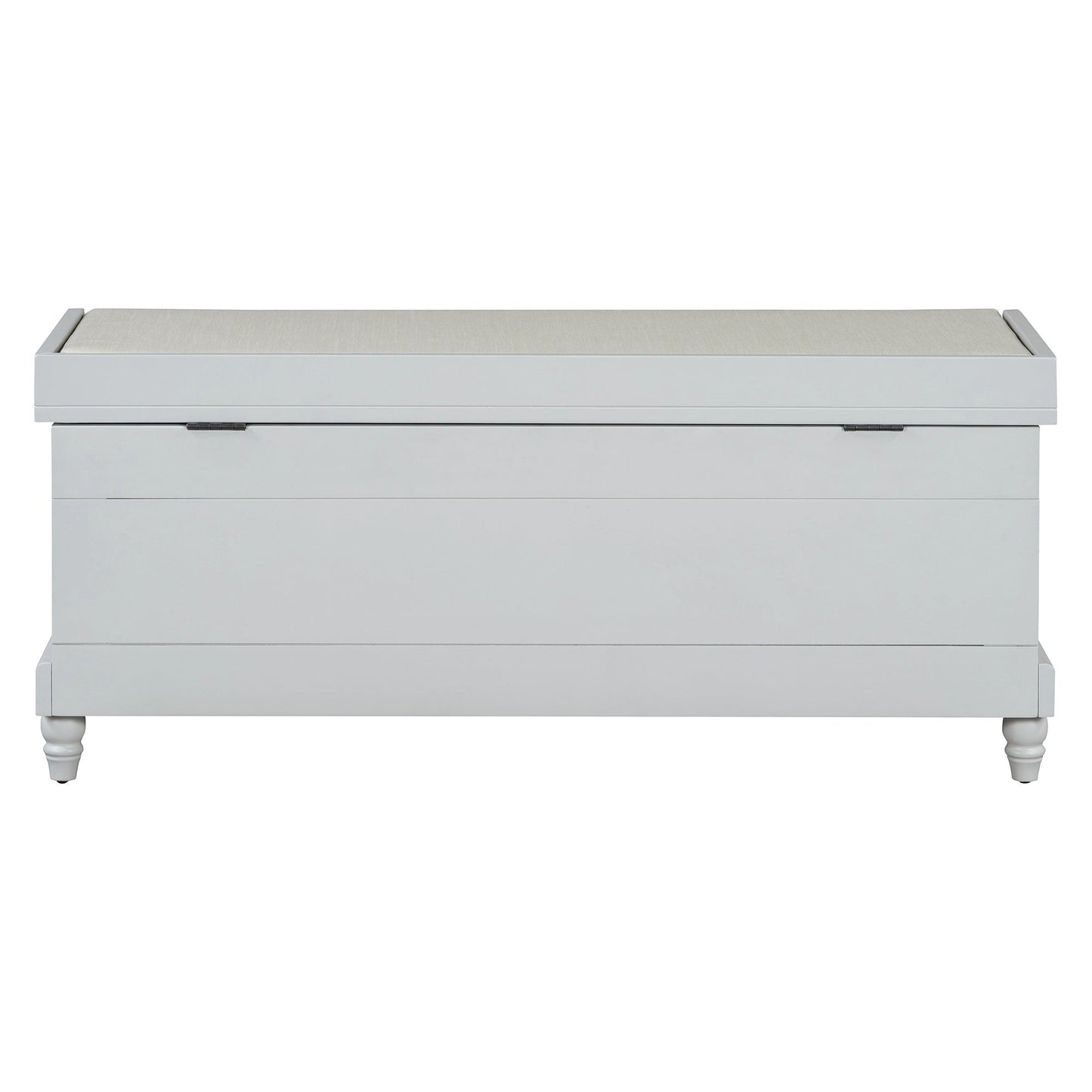 TREXM Classic Shoe Bench with Cushion and Three Drawers, Fluted Entryway Bench with Storage for Living Room, Entryway, and Hallways (Light Gray, OLD SKU: N715P207812E ) - 1st Choice Furniture Direct