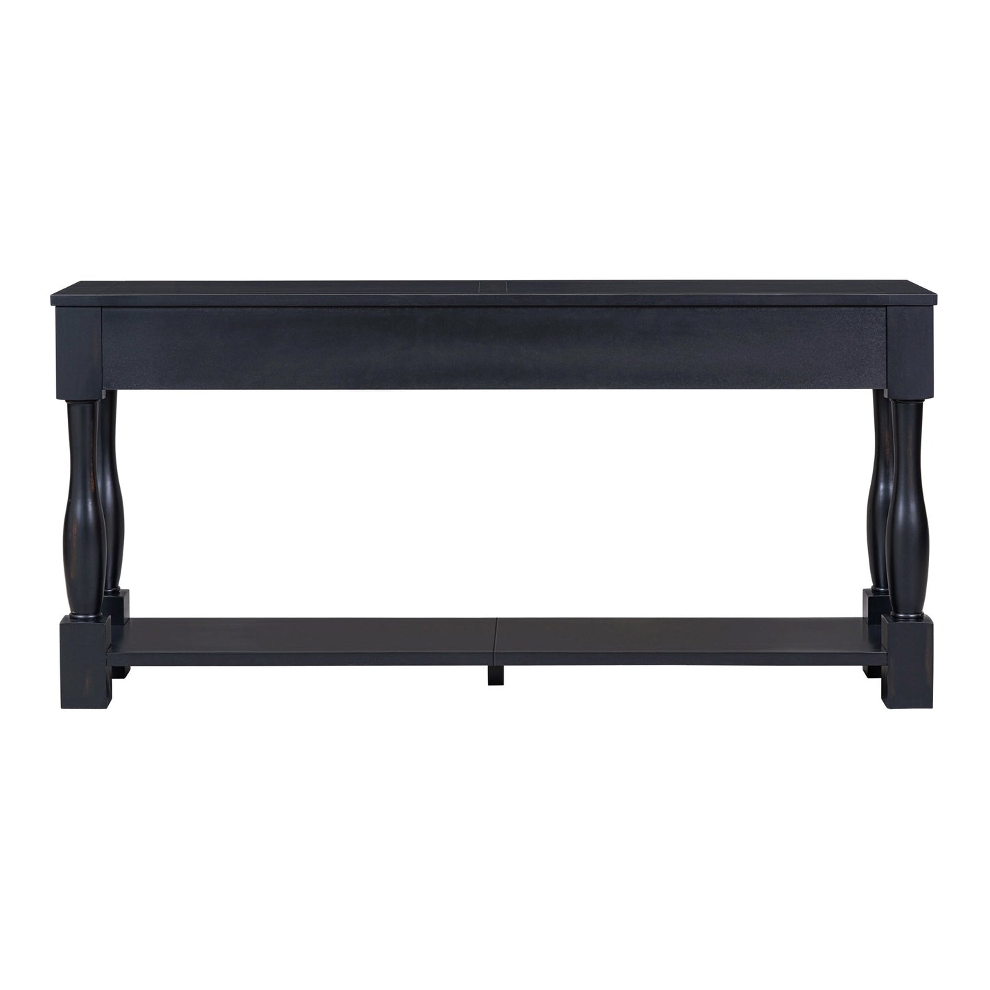 TREXM Console Table 63' Long Console Table with Drawers and Shelf for Entryway, Hallway, Living Room (Espresso, OLD SKU: WF314993AAB) - 1st Choice Furniture Direct