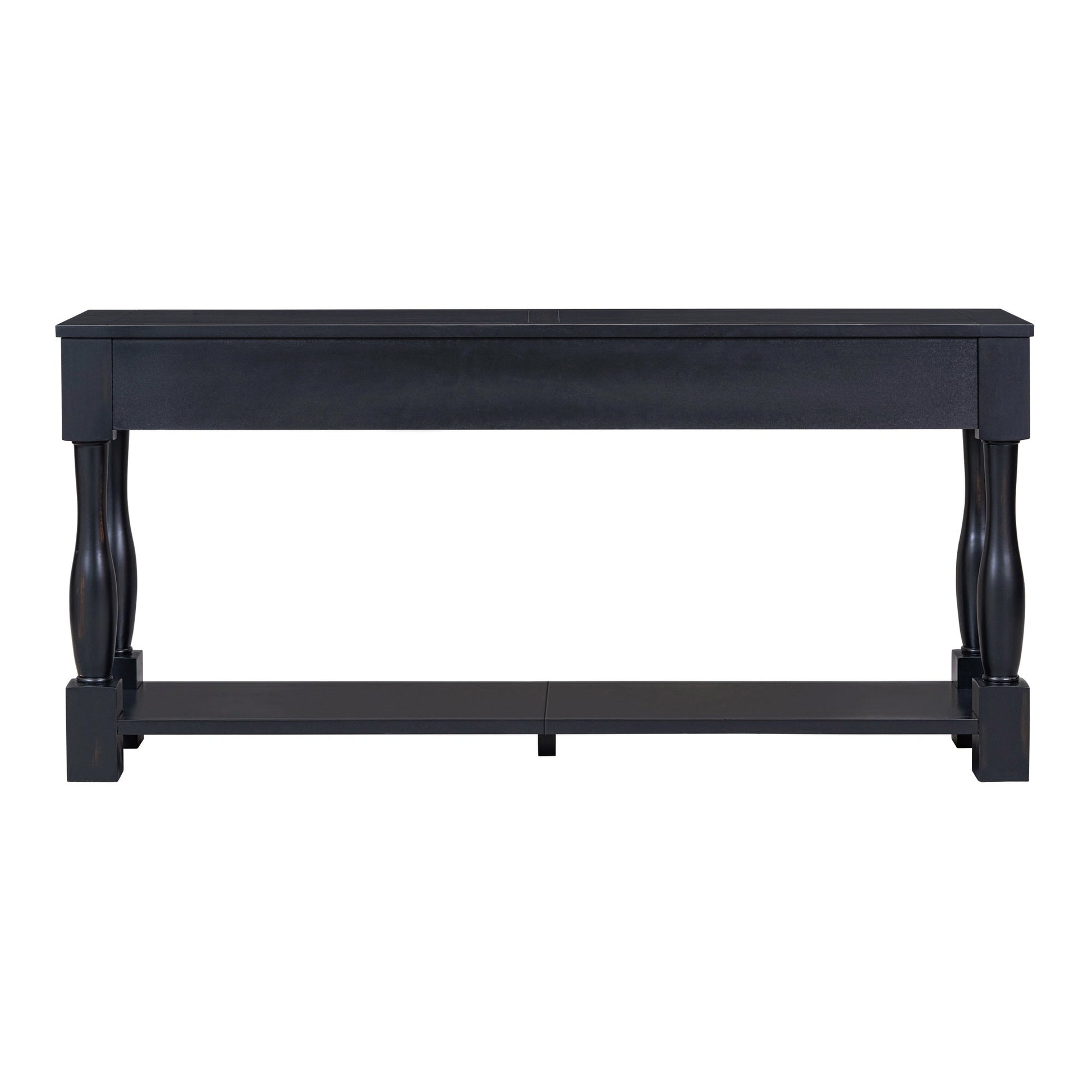 TREXM Console Table 63' Long Console Table with Drawers and Shelf for Entryway, Hallway, Living Room (Espresso, OLD SKU: WF314993AAB) - 1st Choice Furniture Direct