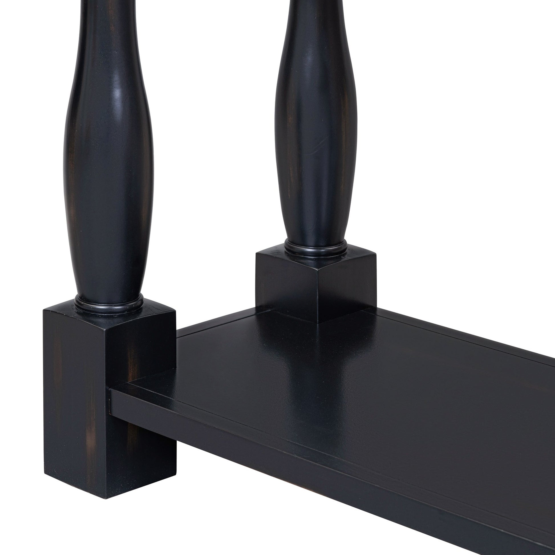 TREXM Console Table 63' Long Console Table with Drawers and Shelf for Entryway, Hallway, Living Room (Espresso, OLD SKU: WF314993AAB) - 1st Choice Furniture Direct