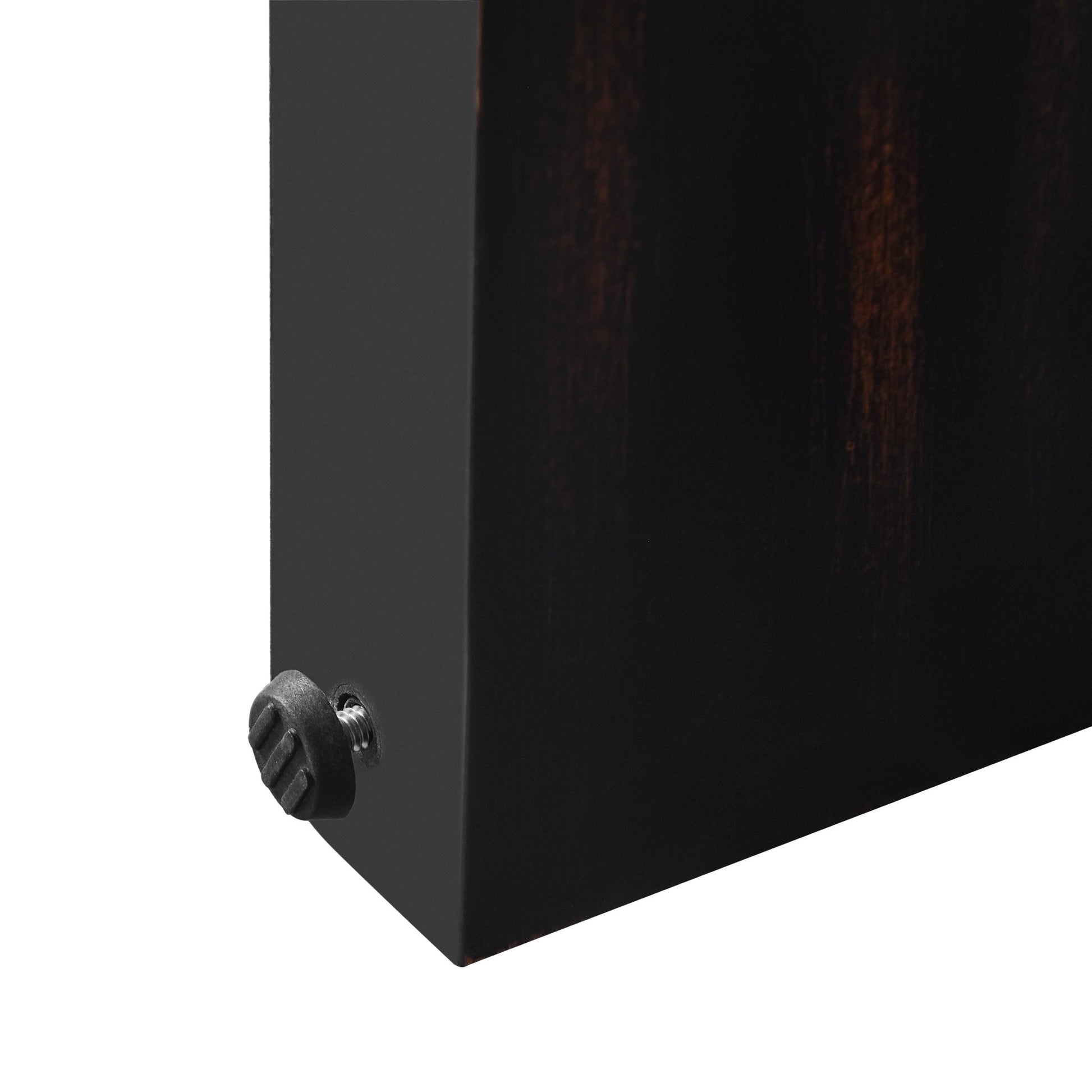 TREXM Curved Console Table with Storage, Wooden Entryway Table with 2 Drawers, Farmhouse Rustic Console Tables for Entryway, Hallway, Living Room, Distressed Black - 1st Choice Furniture Direct