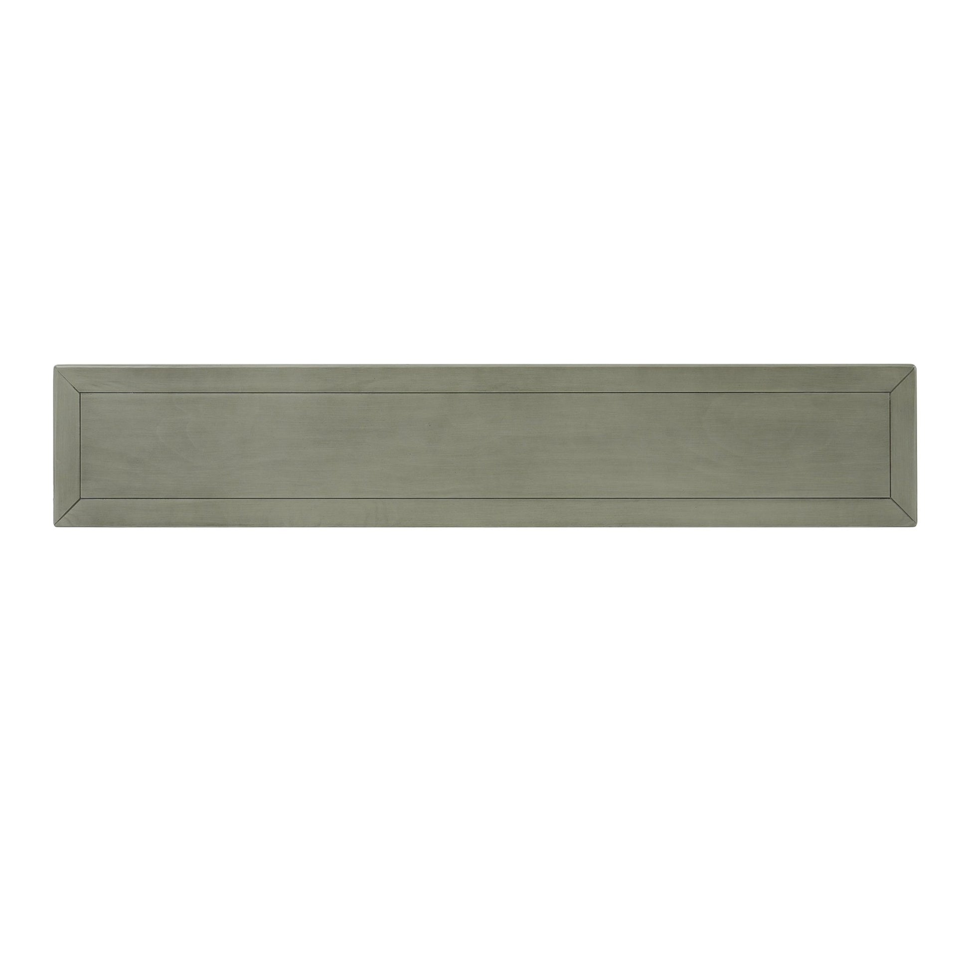TREXM Entryway Table with 4 Drawers, Retro Console Table with Open Shelf for Entryways, Living Rooms, and Hallways (Grey Wash) - 1st Choice Furniture Direct