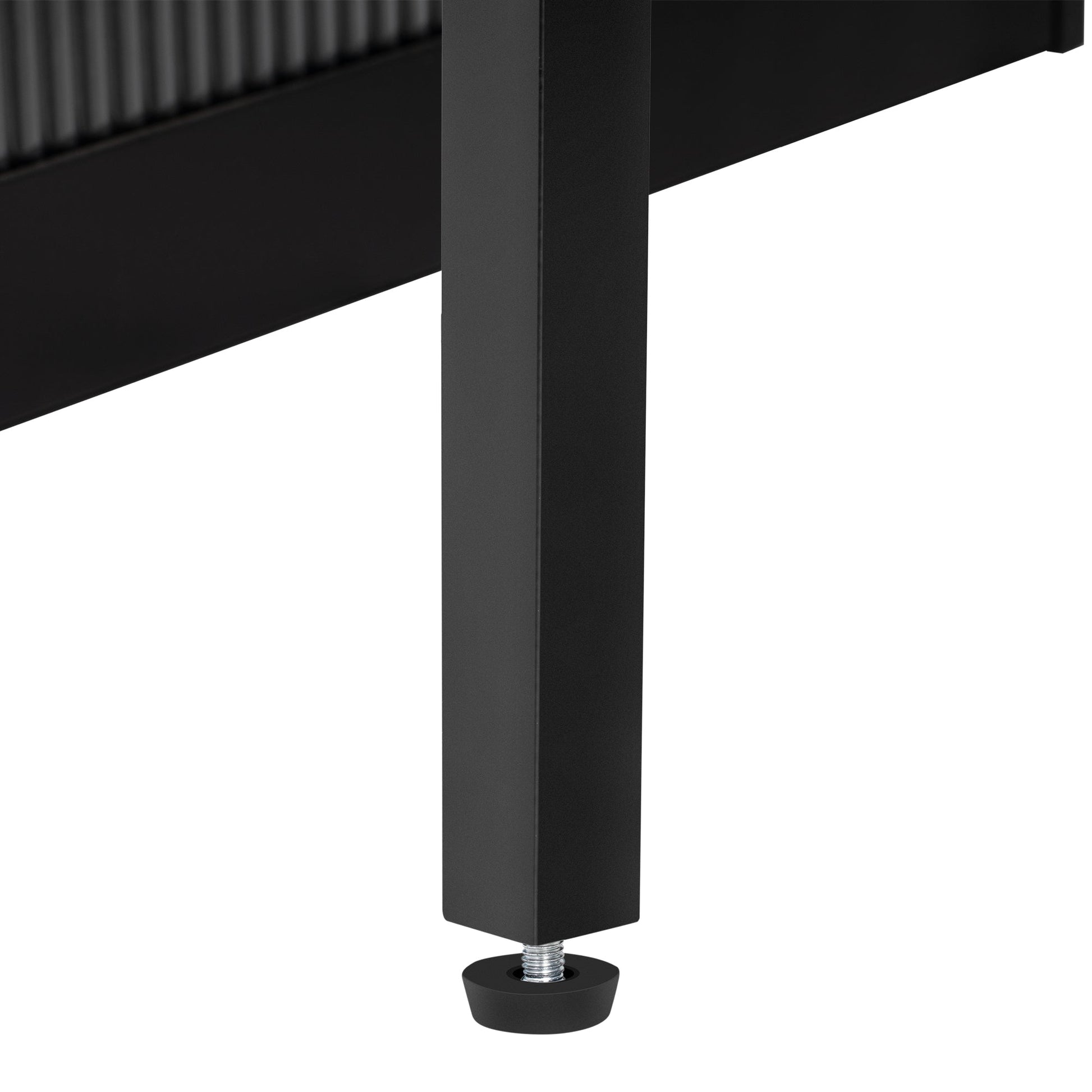 TREXM Extendable Dining Table with 3 Removable Middle Leaves, Mobile Rolling Island Table with Power Outlet, Saving - space Cabinet with Storage for Dining Room and Living Room (BLACK AND MARBLE WHITE) - 1st Choice Furniture Direct