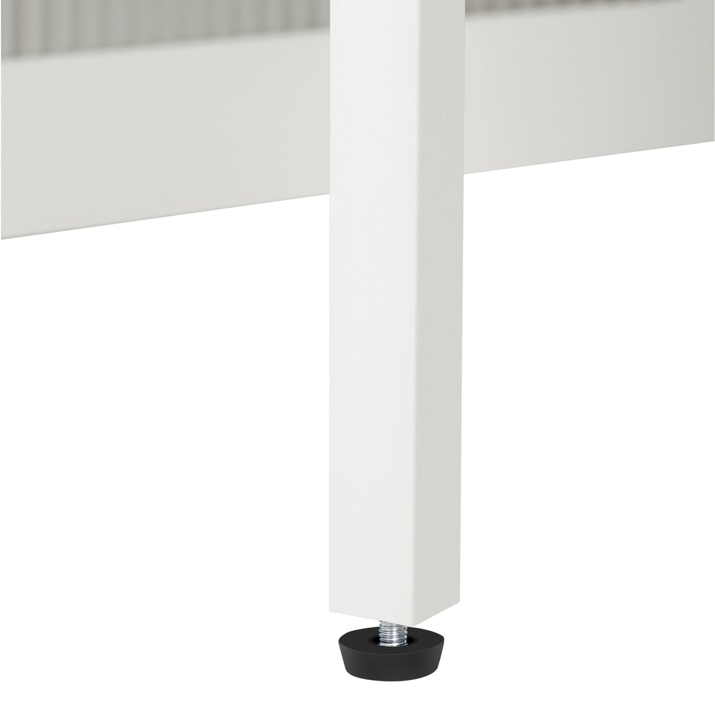 TREXM Extendable Dining Table with 3 Removable Middle Leaves, Mobile Rolling Island Table with Power Outlet, Saving - space Cabinet with Storage for Dining Room and Living Room (CREAM WHITE AND NATURAL) - 1st Choice Furniture Direct