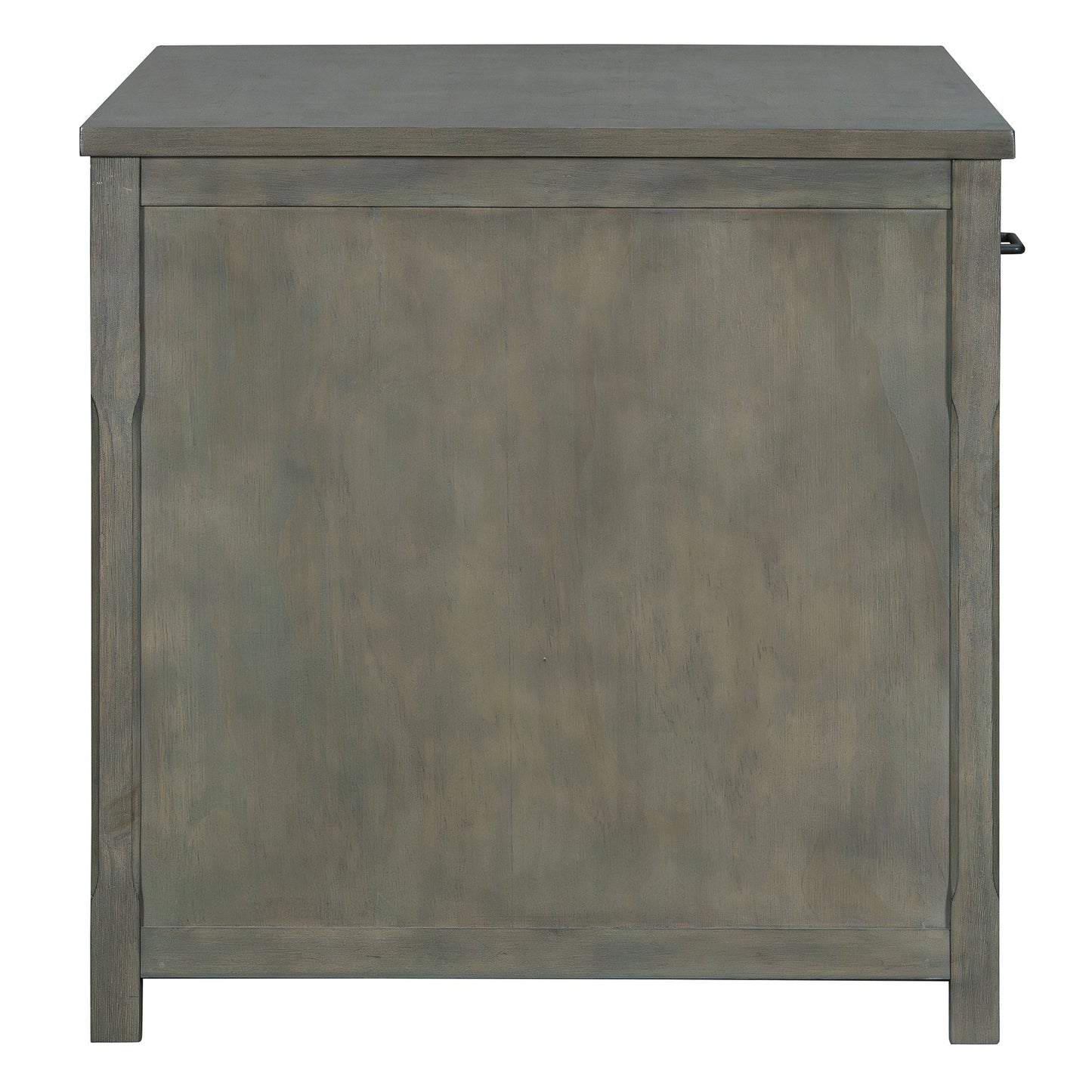 TREXM Extendable Kitchen Island with Storage, Multi - Functional Kitchen Cart with Built - In Power Outlets, Retro Kitchen Island on Wheels with Drawers and Open Shelves for Kitchen (Gray) - 1st Choice Furniture Direct