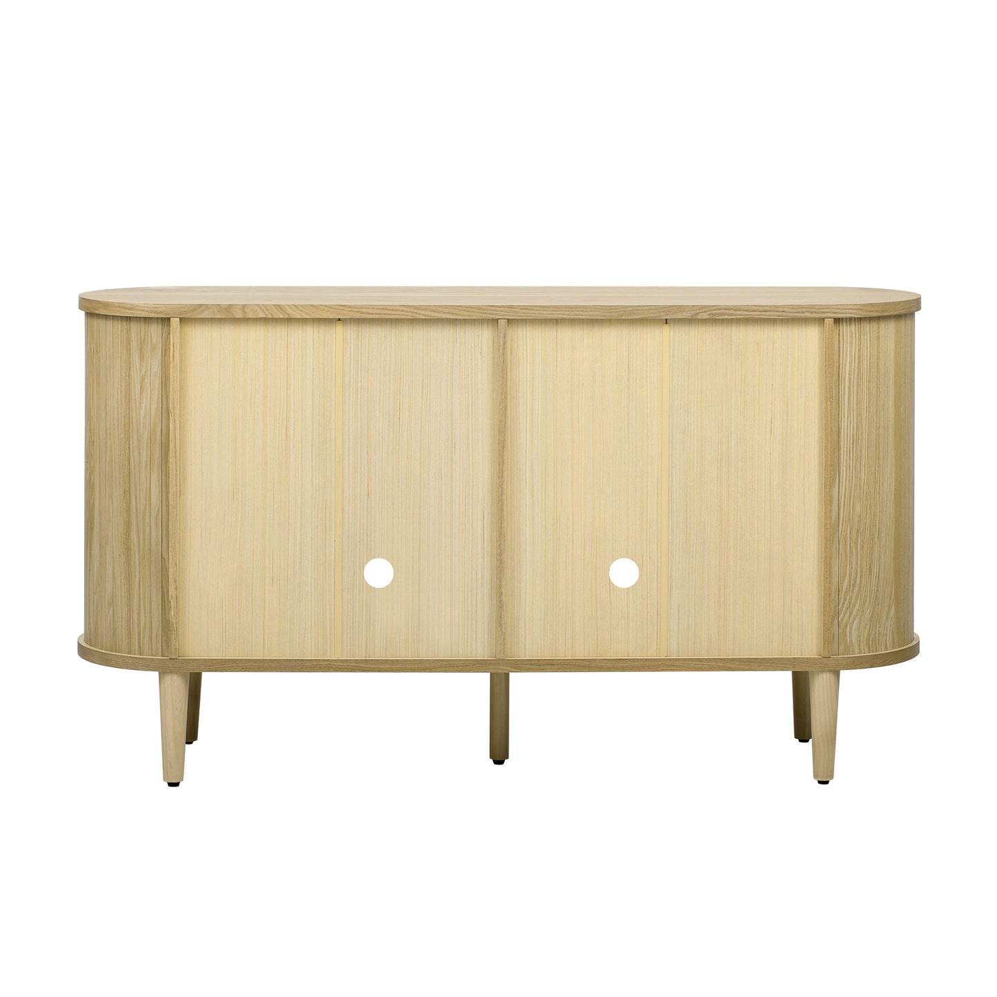 TREXM Farmhouse Sideboard Cabinet with Storage, Wood Buffet Cabinet with Glass Doors and Adjustable Shelves for Kitchen, Dining Room and Living Room (Natural) - 1st Choice Furniture Direct
