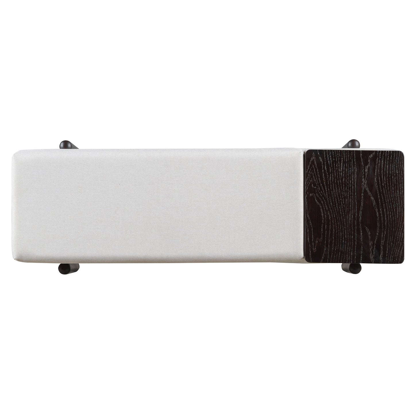 TREXM Farmhouse Upholstered Storage Bench with Hidden Compartment, Modern Entryway Bench for Living Room, Entryway, and Hallways (Espresso) - 1st Choice Furniture Direct