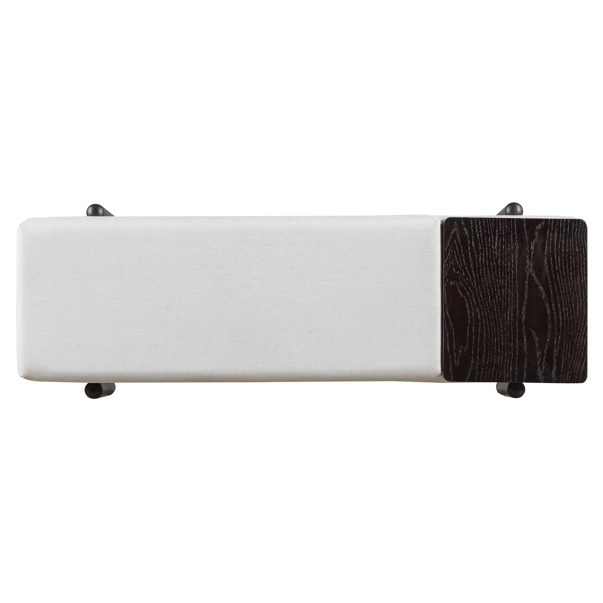 TREXM Farmhouse Upholstered Storage Bench with Hidden Compartment, Modern Entryway Bench for Living Room, Entryway, and Hallways (Espresso) - 1st Choice Furniture Direct