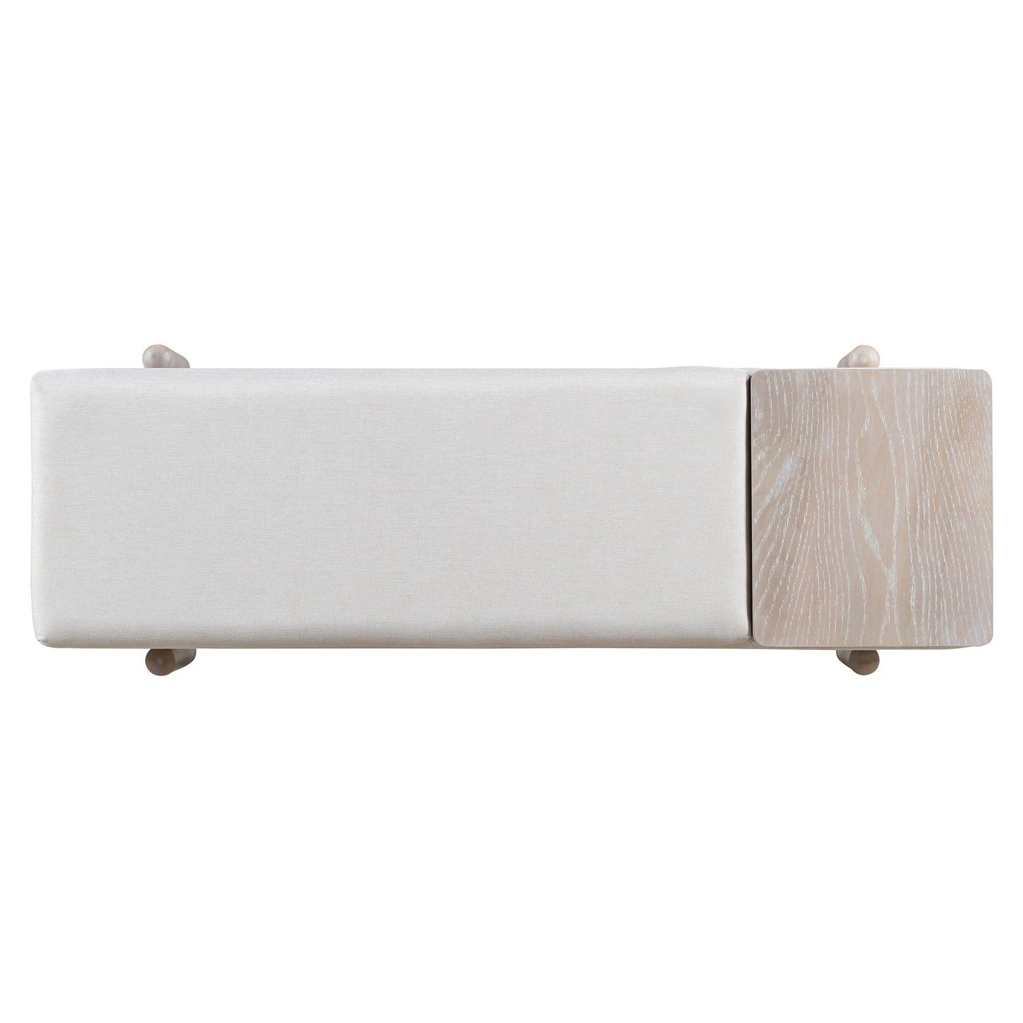 TREXM Farmhouse Upholstered Storage Bench with Hidden Compartment, Modern Entryway Bench for Living Room, Entryway, and Hallways (Natural) - 1st Choice Furniture Direct