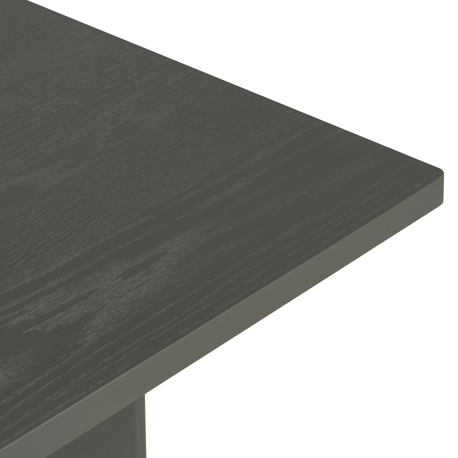 TREXM Farmhouse Wood Dining Table, 60' Rectangular Dining Table with Cutout Table Legs for Dining Room, Kitchen and Living Room (Gray) - 1st Choice Furniture Direct