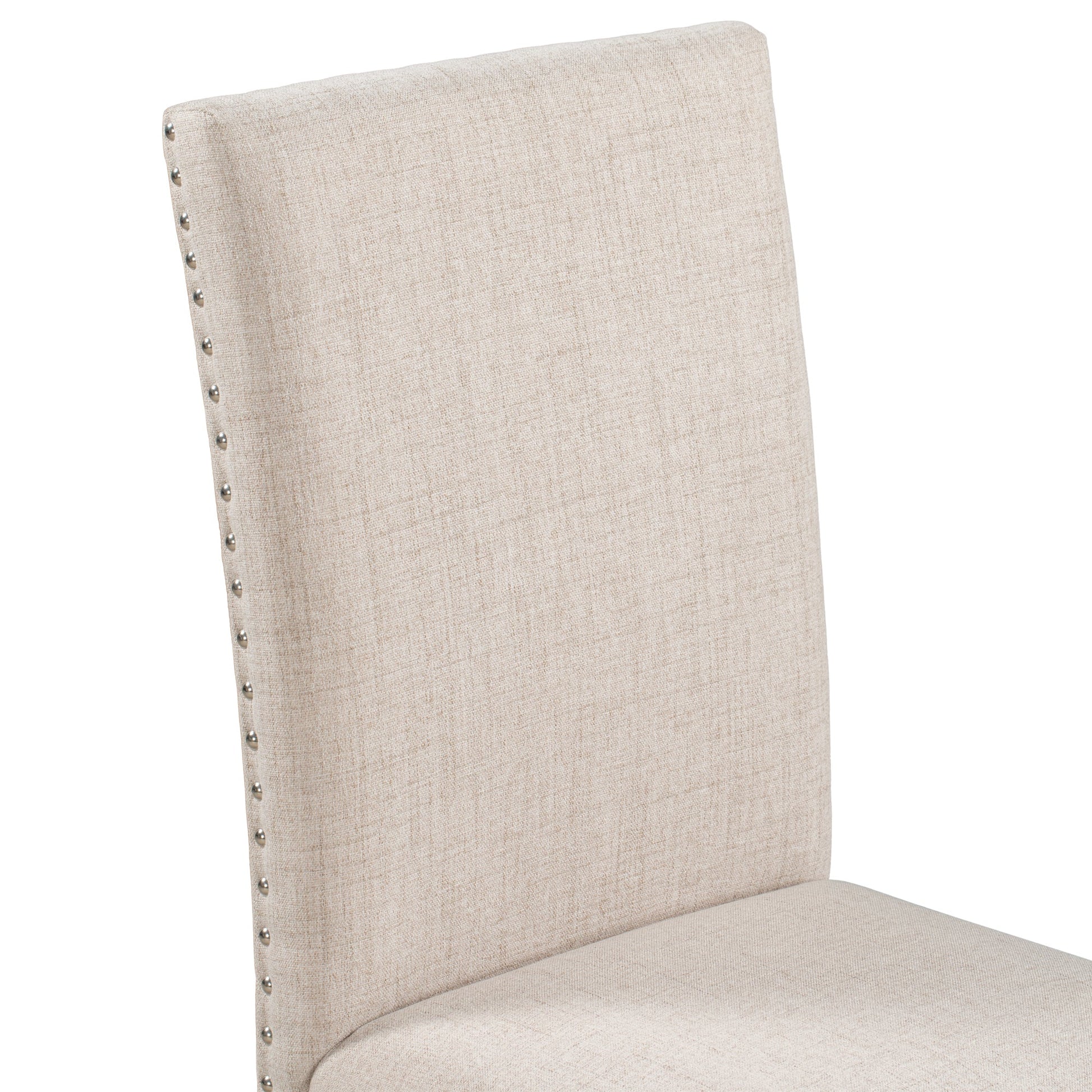 TREXM Faux Marble 5 - Piece Dining Set Table with 4 Thicken Cushion Dining Chairs, White/Beige+Black, Rubber Wood - 1st Choice Furniture Direct