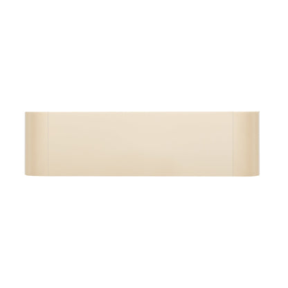 TREXM Modern Console Table with 2 Storage Drawers, Fluted Entryway Table with Rounded Silhouette for Hallway Living Room and Entryway (Apricot Cream) - 1st Choice Furniture Direct