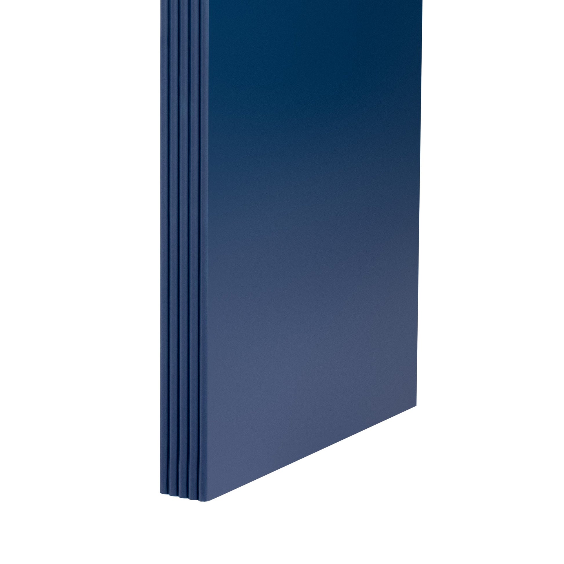TREXM Modern Console Table with 2 Storage Drawers, Fluted Entryway Table with Rounded Silhouette for Hallway Living Room and Entryway (Navy Blue) - 1st Choice Furniture Direct
