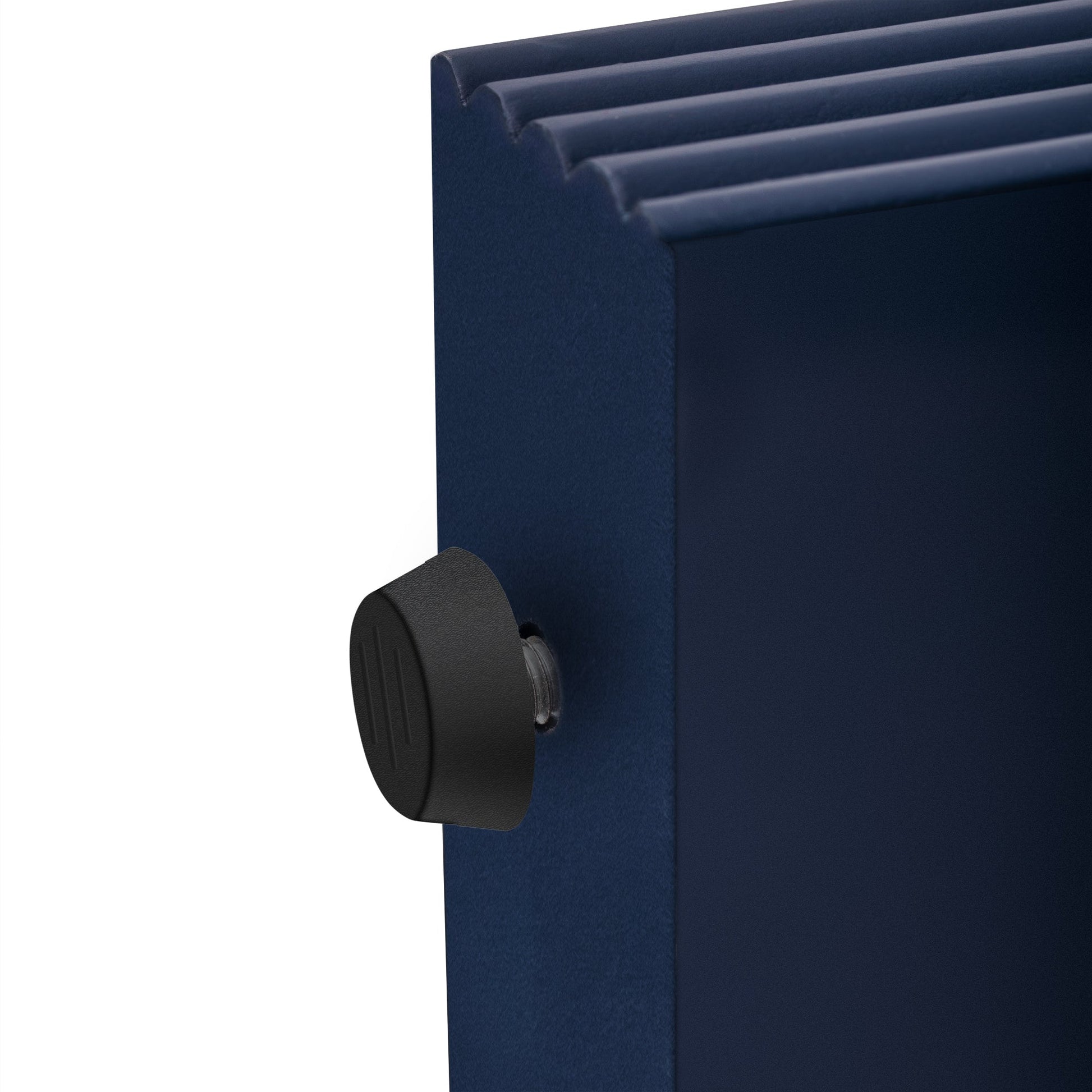 TREXM Modern Console Table with 2 Storage Drawers, Fluted Entryway Table with Rounded Silhouette for Hallway Living Room and Entryway (Navy Blue) - 1st Choice Furniture Direct