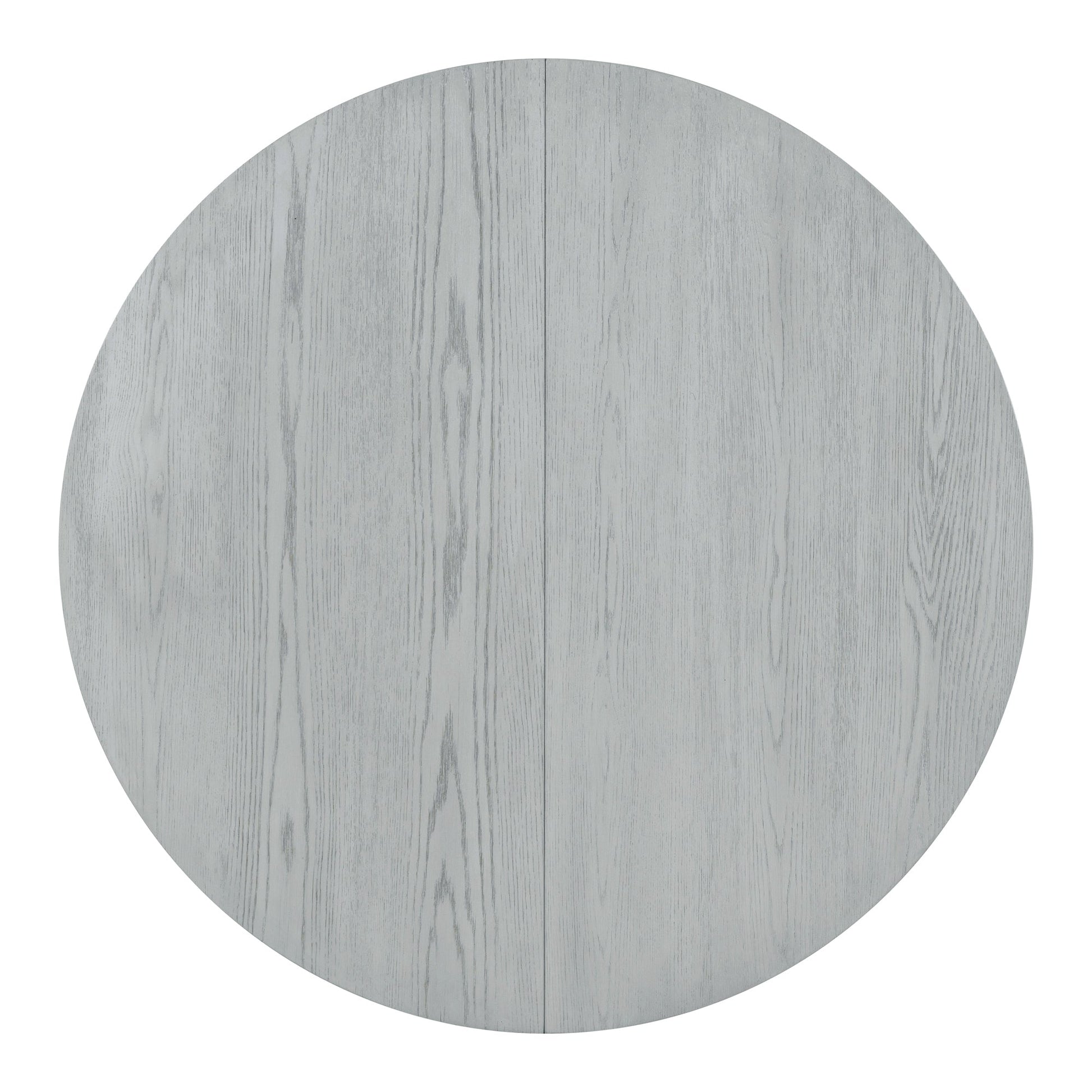 TREXM Retro 5 - piece Dining Set Extendable Round Table and 4 Chairs for Kitchen Dining Room(ANTIQUE GRAY OAK) - 1st Choice Furniture Direct