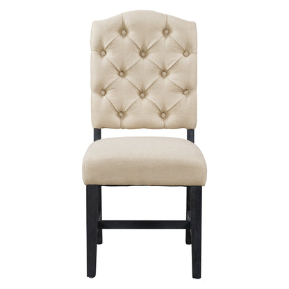 TREXM Retro Style Dining Chair Set with 4 Upholstered Chairs for Dining Room and Living Room (Espresso) - 1st Choice Furniture Direct