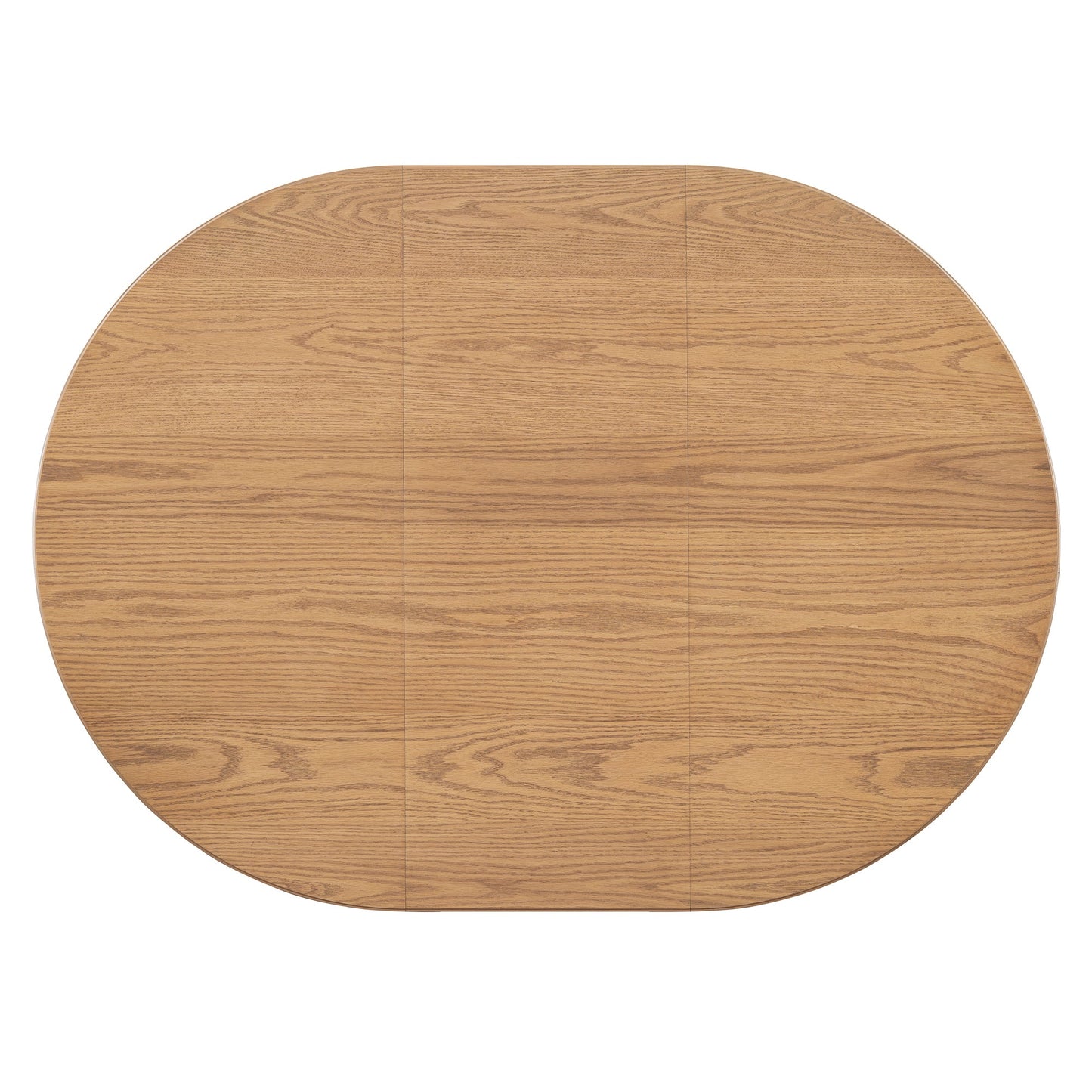 TREXM Round Dining Table for 4 with Chairs Set, Extendable Dining Table Set with 16' Removable Middle Leaf, 5 Piece Retro Dining Table Set Unique Geometric Design for Kitchen, Dining Room (Natural) - 1st Choice Furniture Direct