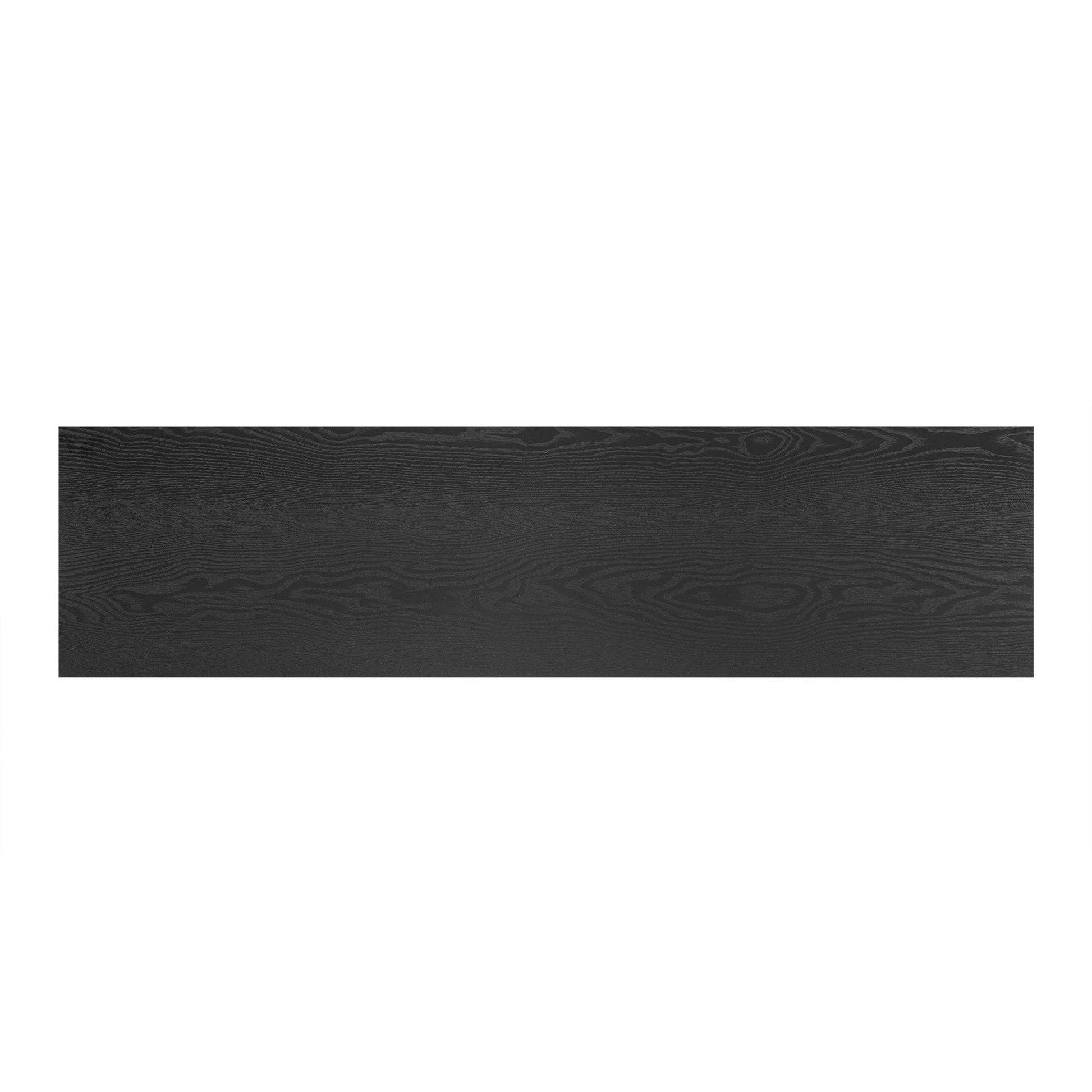 TREXM Sideboard Buffet Cabinet with Storage, Wood Sideboard with Adjustable Shelves and Gold Handles for Kitchen, Dining Room and Living Room (Black) - 1st Choice Furniture Direct