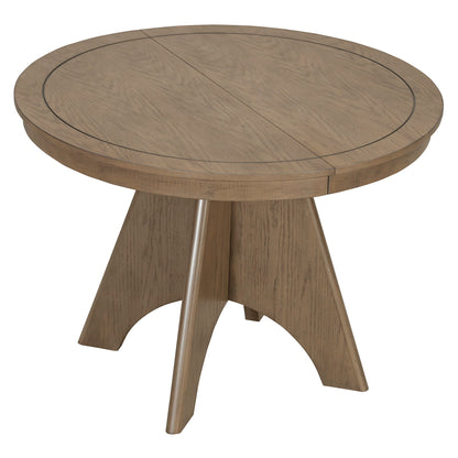 TREXM Vintage Extendable Dining Table for 4 - 6, 42 to 58 - Inch Rustic Farmhouse Kitchen Table with Distressed Finish and Sturdy Crossed Legs (Espresso) - 1st Choice Furniture Direct
