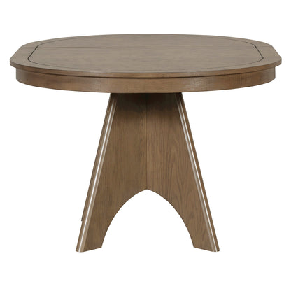 TREXM Vintage Extendable Dining Table for 4 - 6, 42 to 58 - Inch Rustic Farmhouse Kitchen Table with Distressed Finish and Sturdy Crossed Legs (Espresso) - 1st Choice Furniture Direct