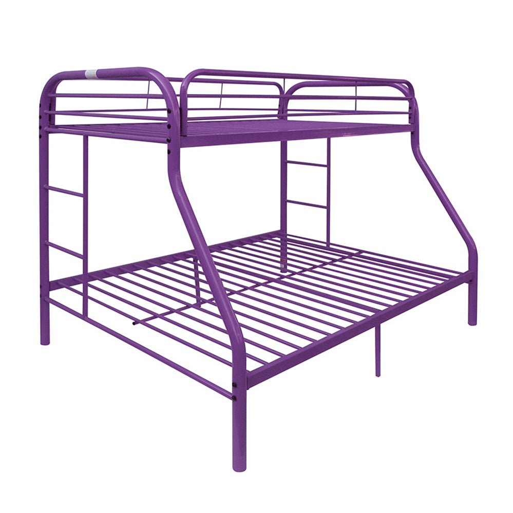 Tritan Purple Finish Twin/Full Bunk Bed - 1st Choice Furniture Direct