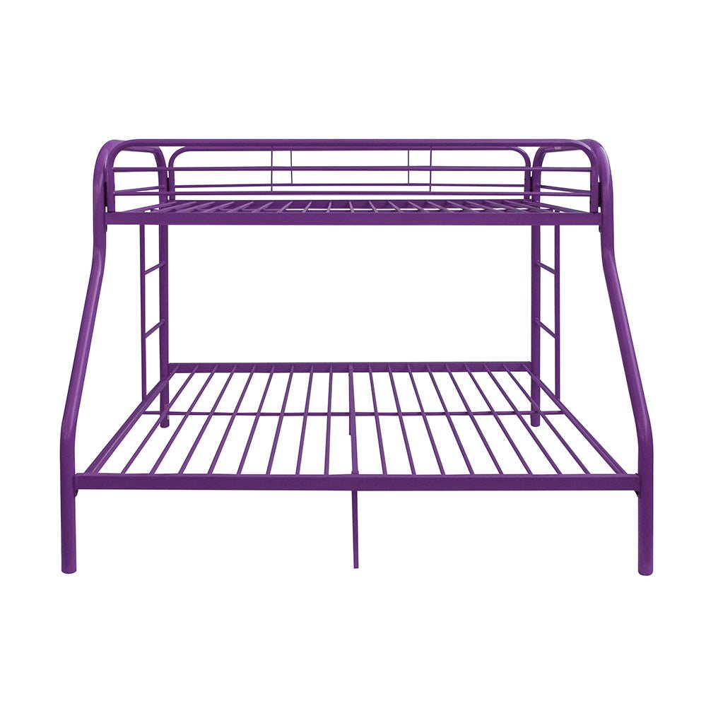 Tritan Purple Finish Twin/Full Bunk Bed - 1st Choice Furniture Direct