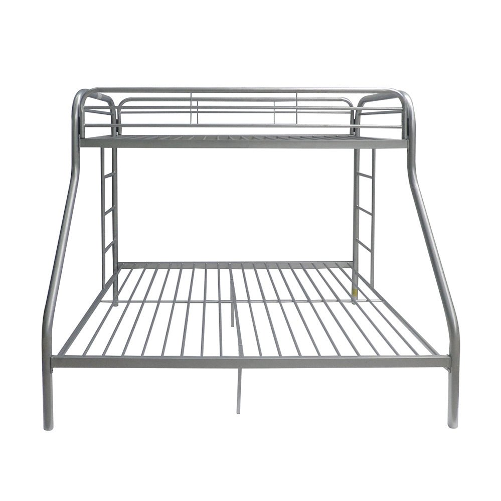 Tritan Silver Finish Twin/Full Bunk Bed - 1st Choice Furniture Direct