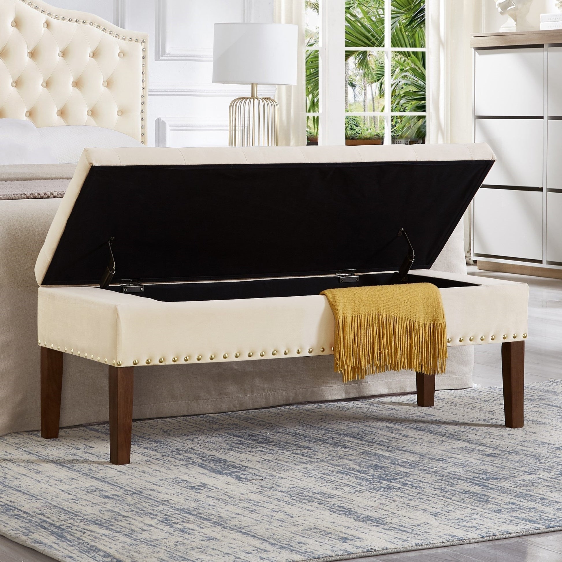 Tufted Bench with Storage - 1st Choice Furniture Direct