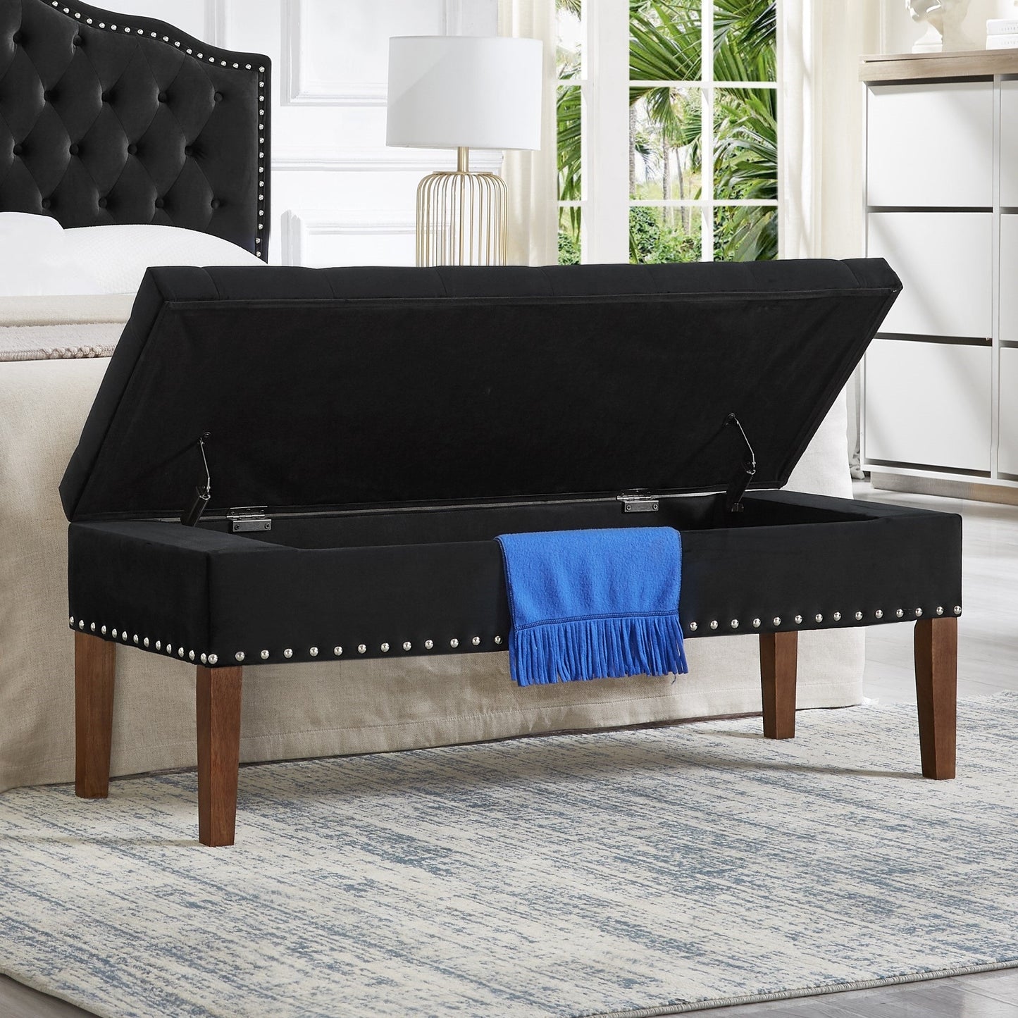 Tufted Bench with Storage - 1st Choice Furniture Direct