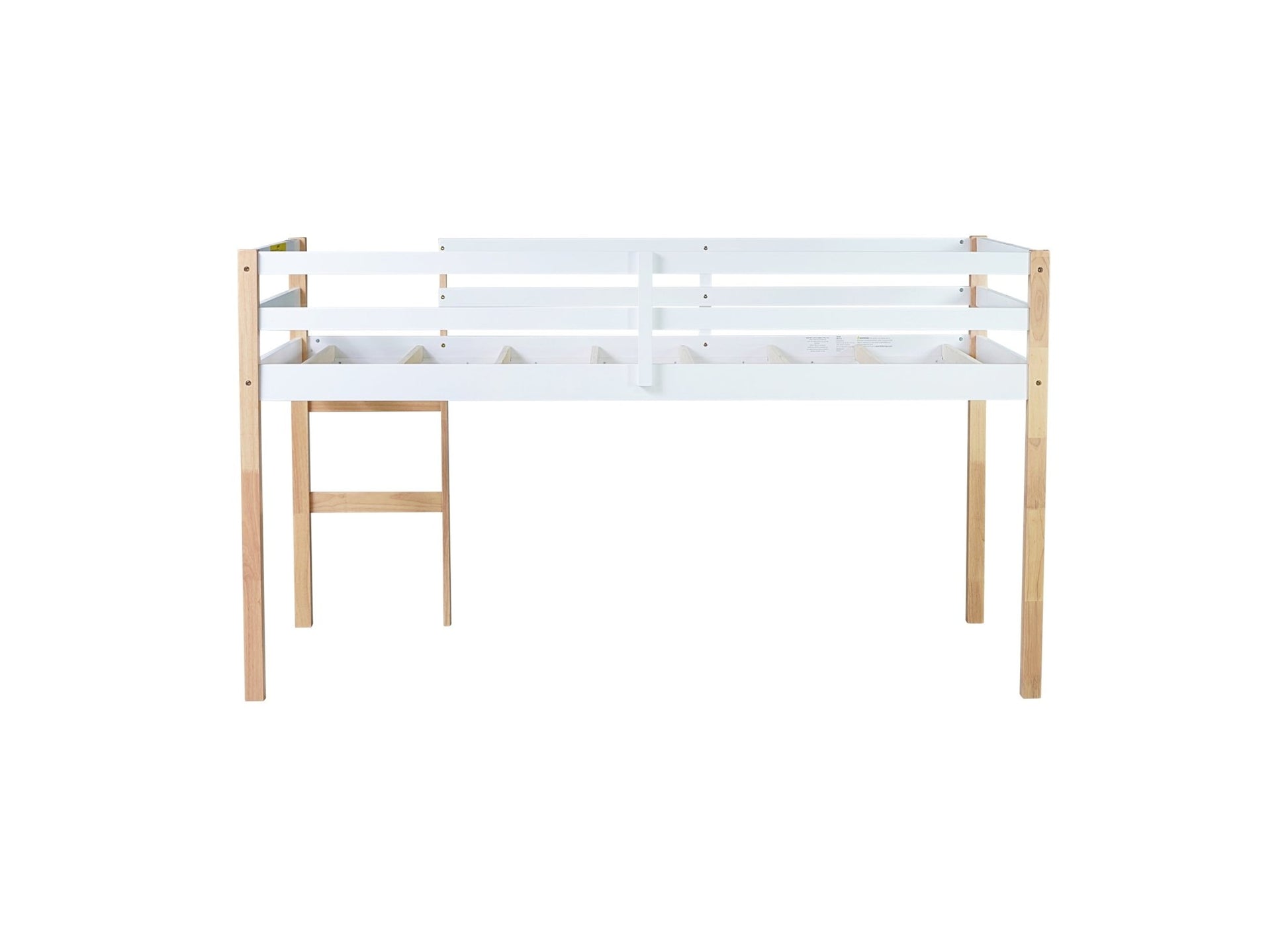 Twin Low Loft Bed with Storage Space and Safety Guardrails - 1st Choice Furniture Direct
