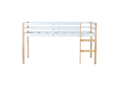 Twin Low Loft Bed with Storage Space and Safety Guardrails - 1st Choice Furniture Direct