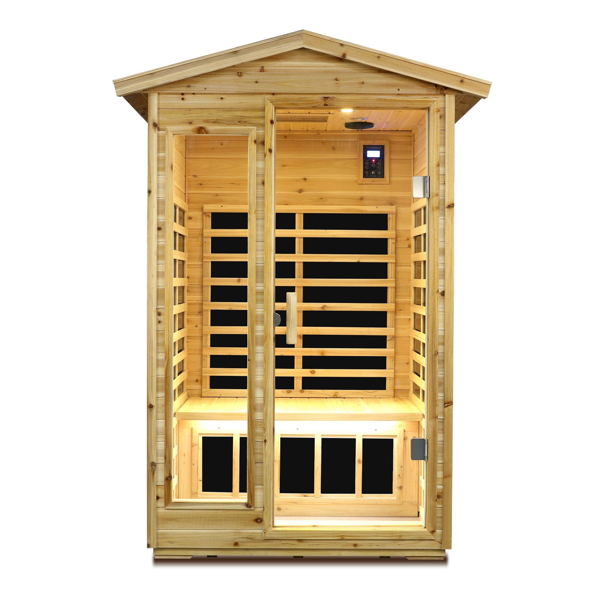 Two person Far infrared old fir outdoor sauna room - 1st Choice Furniture Direct