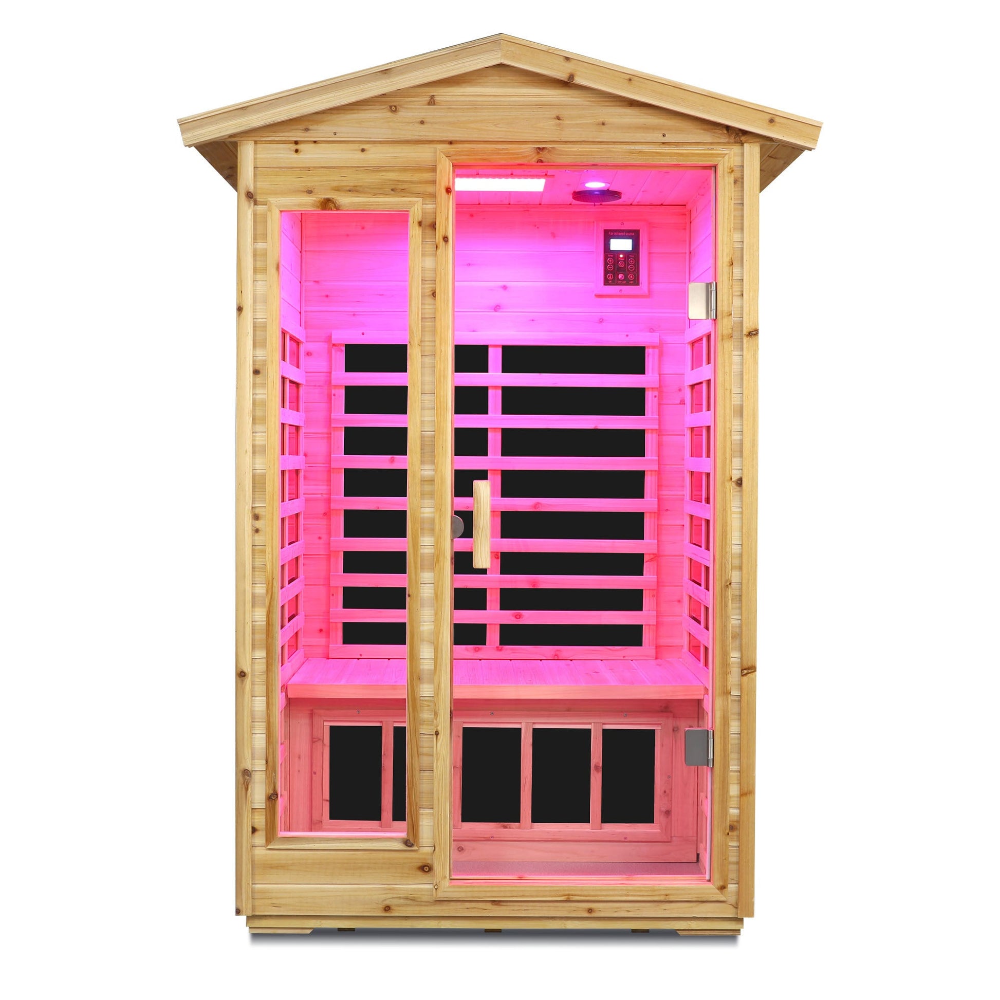 Two person Far infrared old fir outdoor sauna room - 1st Choice Furniture Direct