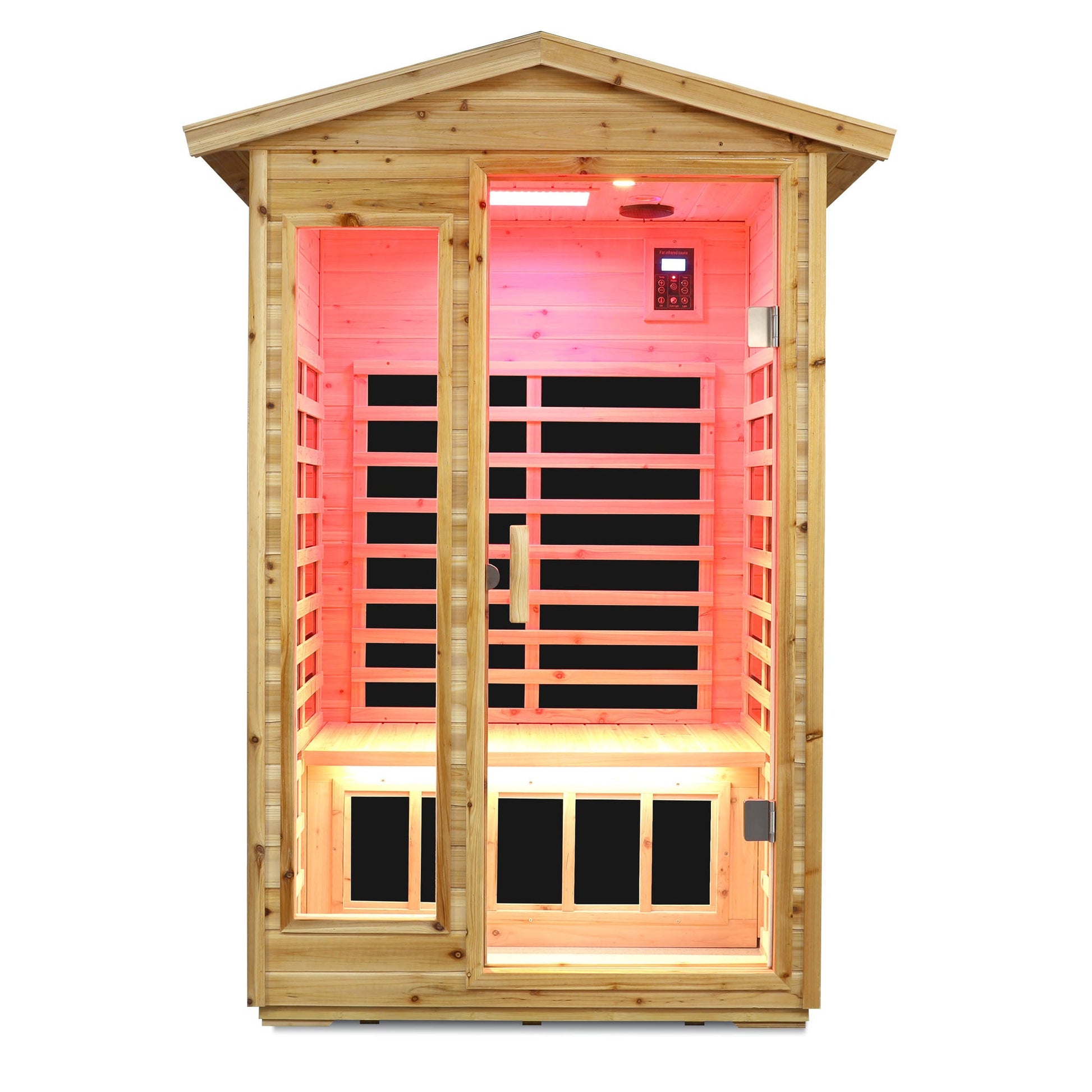 Two person Far infrared old fir outdoor sauna room - 1st Choice Furniture Direct
