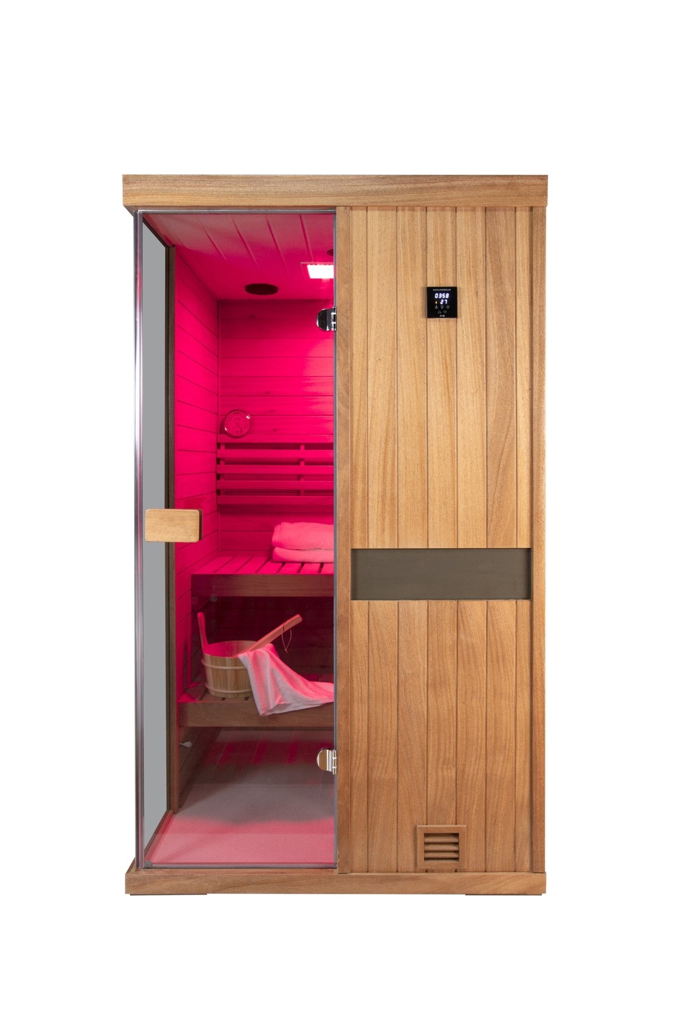 Two-person mahogany steam sauna room - 1st Choice Furniture Direct