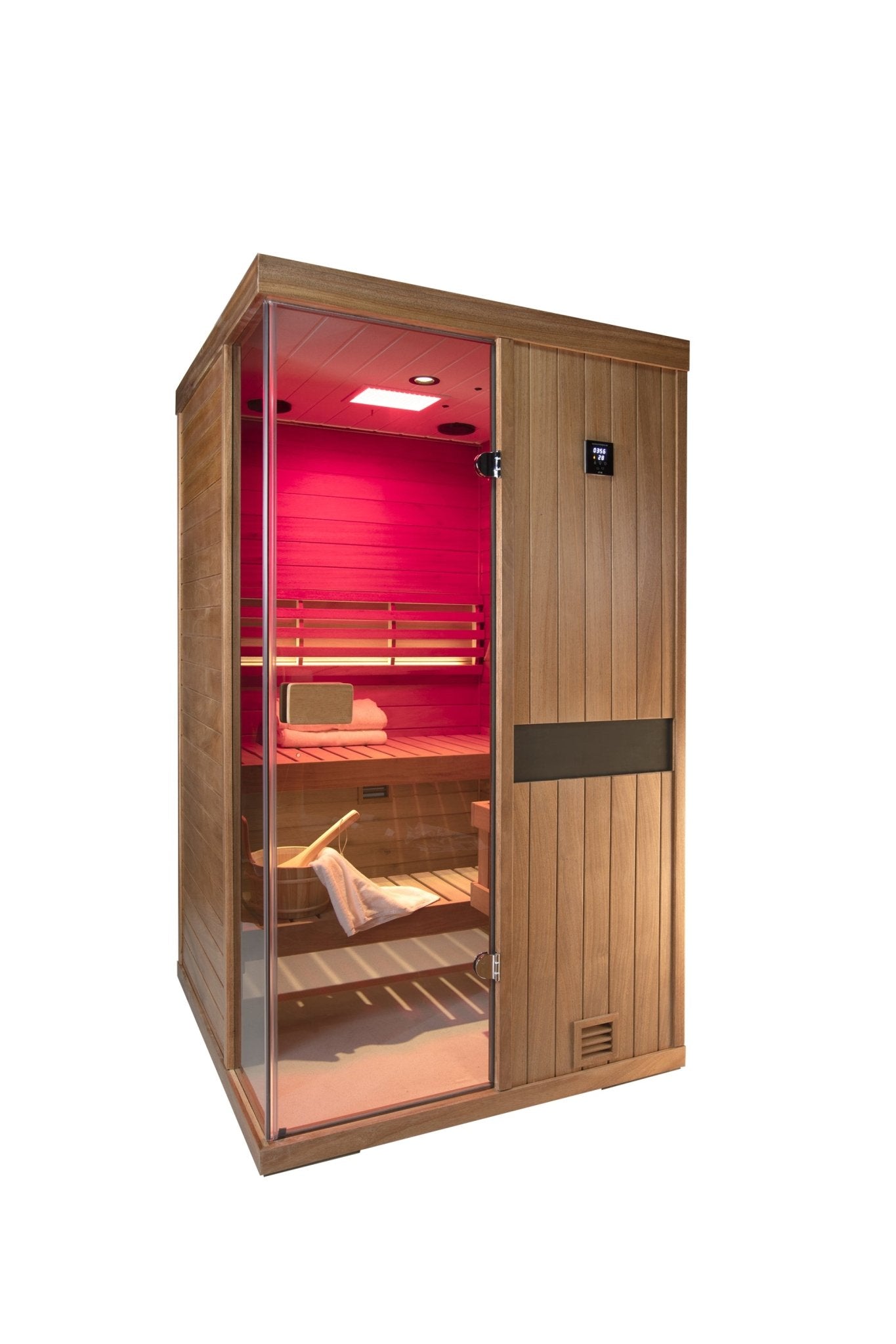 Two-person mahogany steam sauna room - 1st Choice Furniture Direct